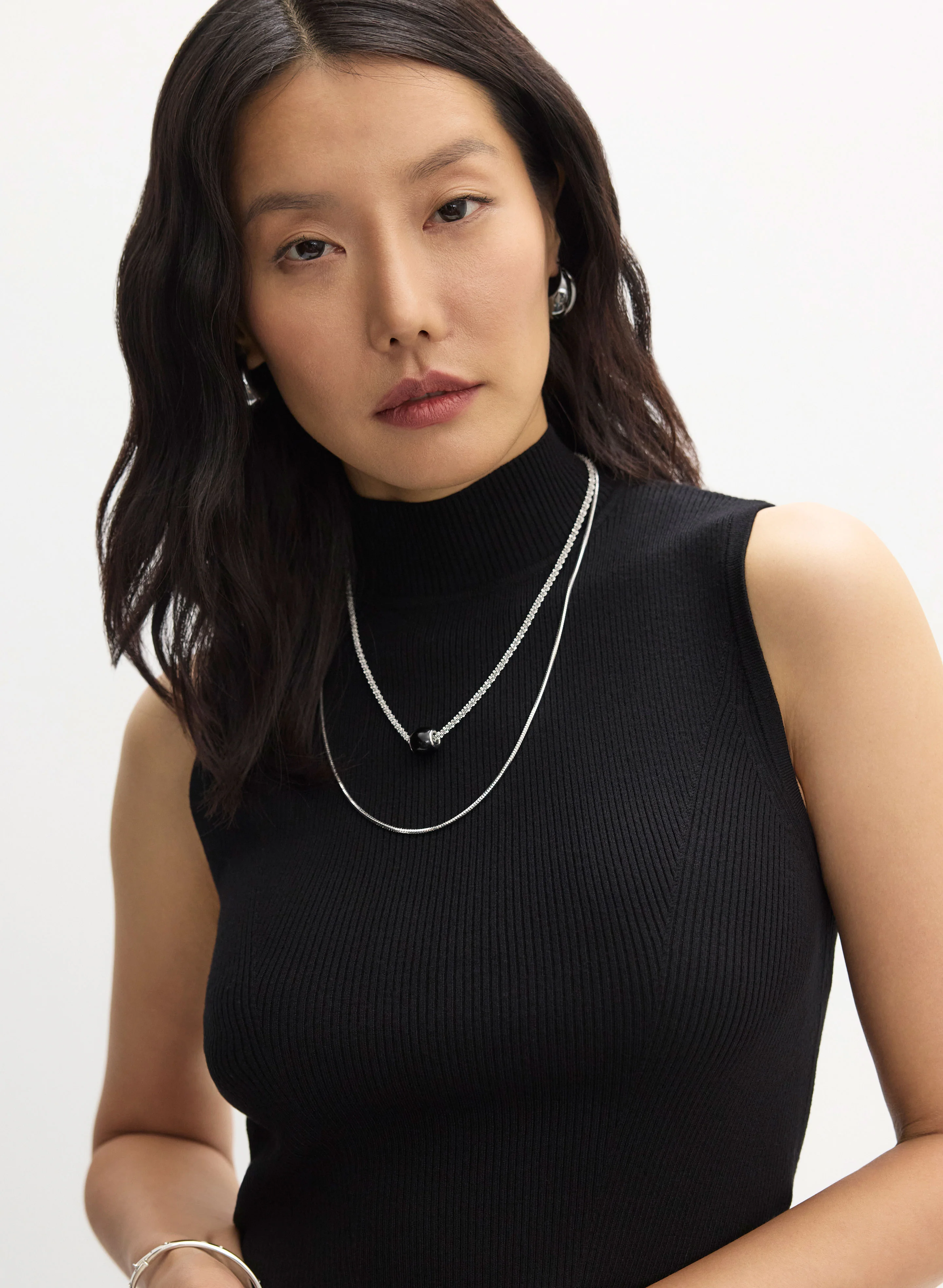 Essential Mock Neck Tank Top - Image 2