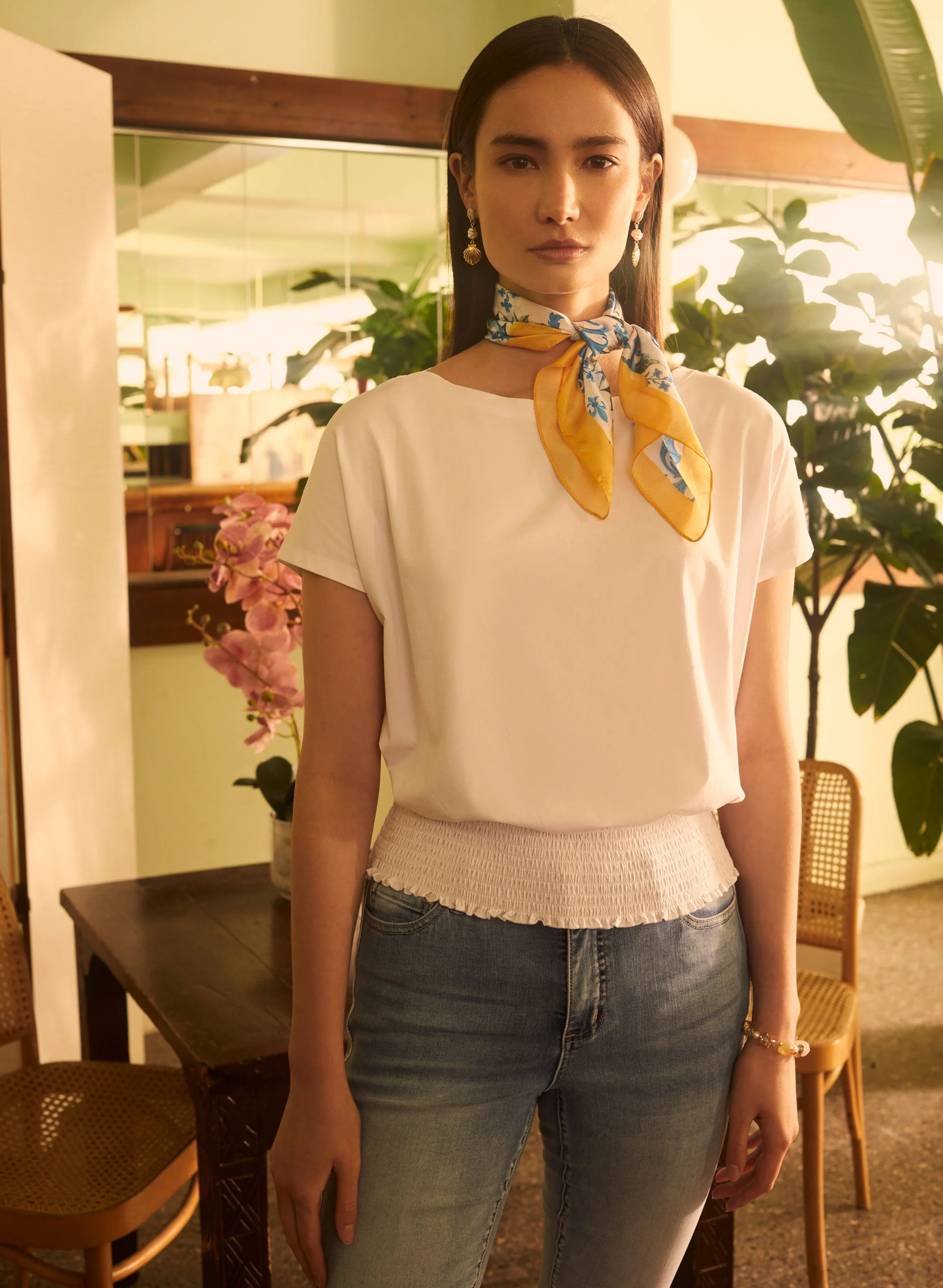 Essential Smocked Hem Tee - Image 4