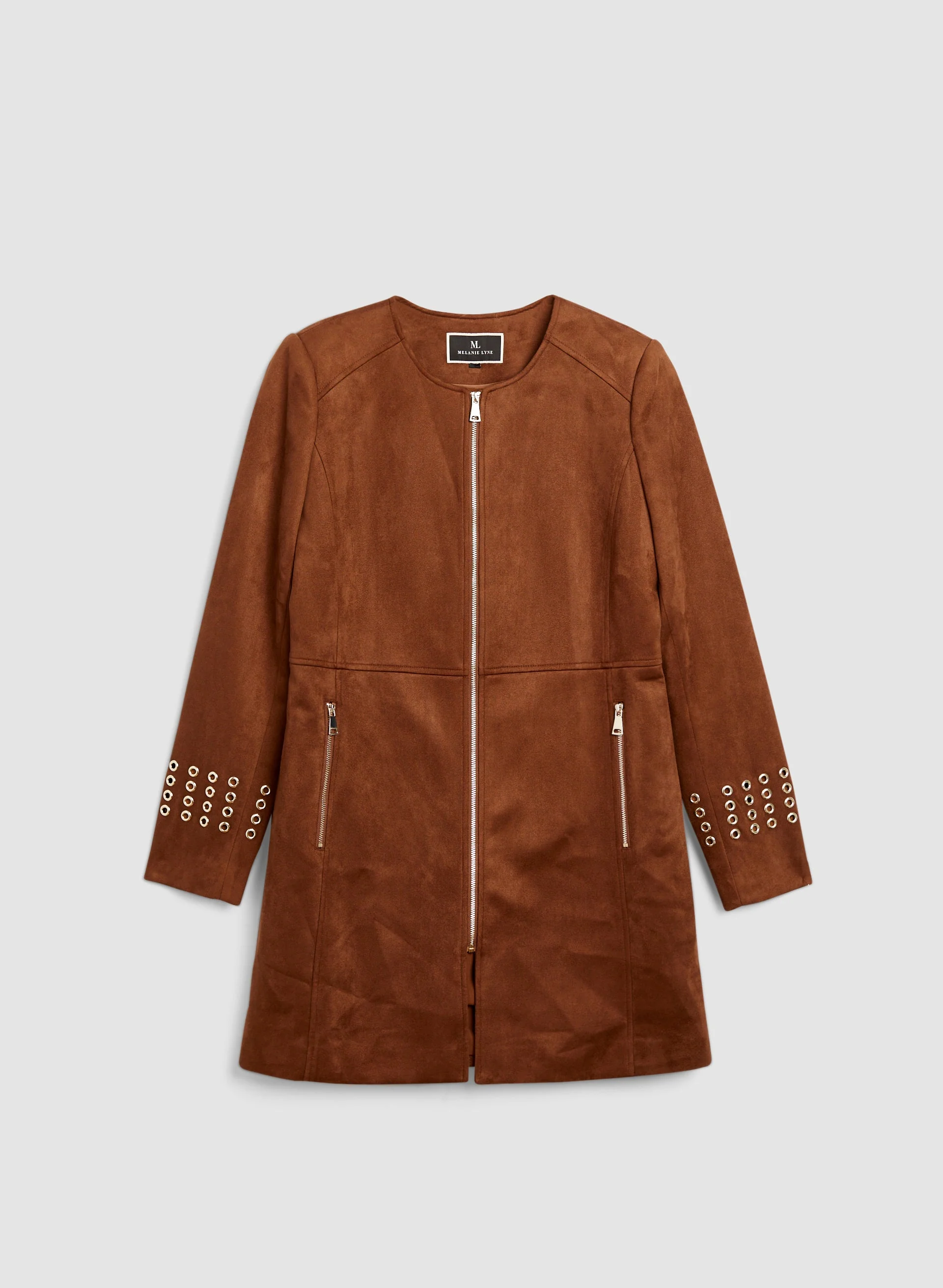 Eyelet Detail Redingote - Image 5