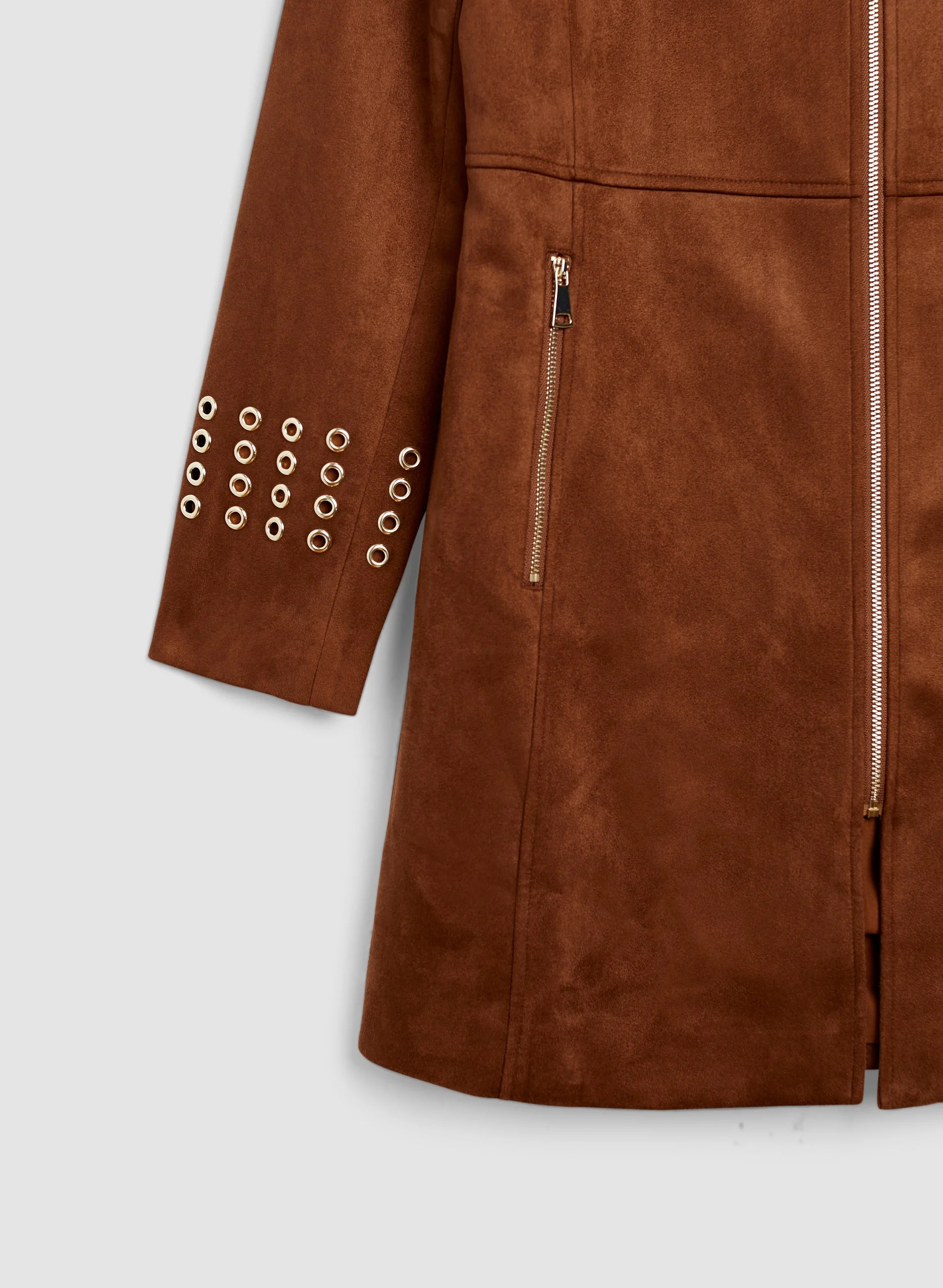 Eyelet Detail Redingote - Image 8