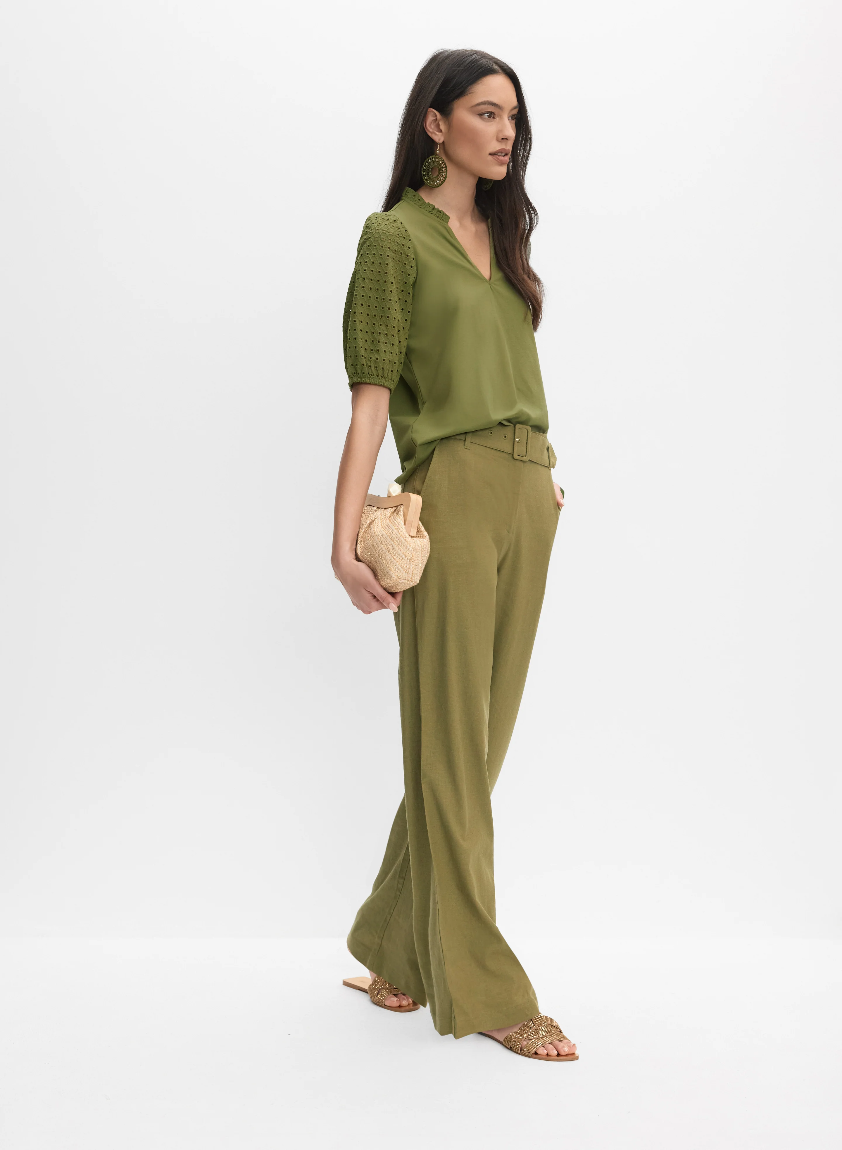 Eyelet Sleeve Top - Image 3