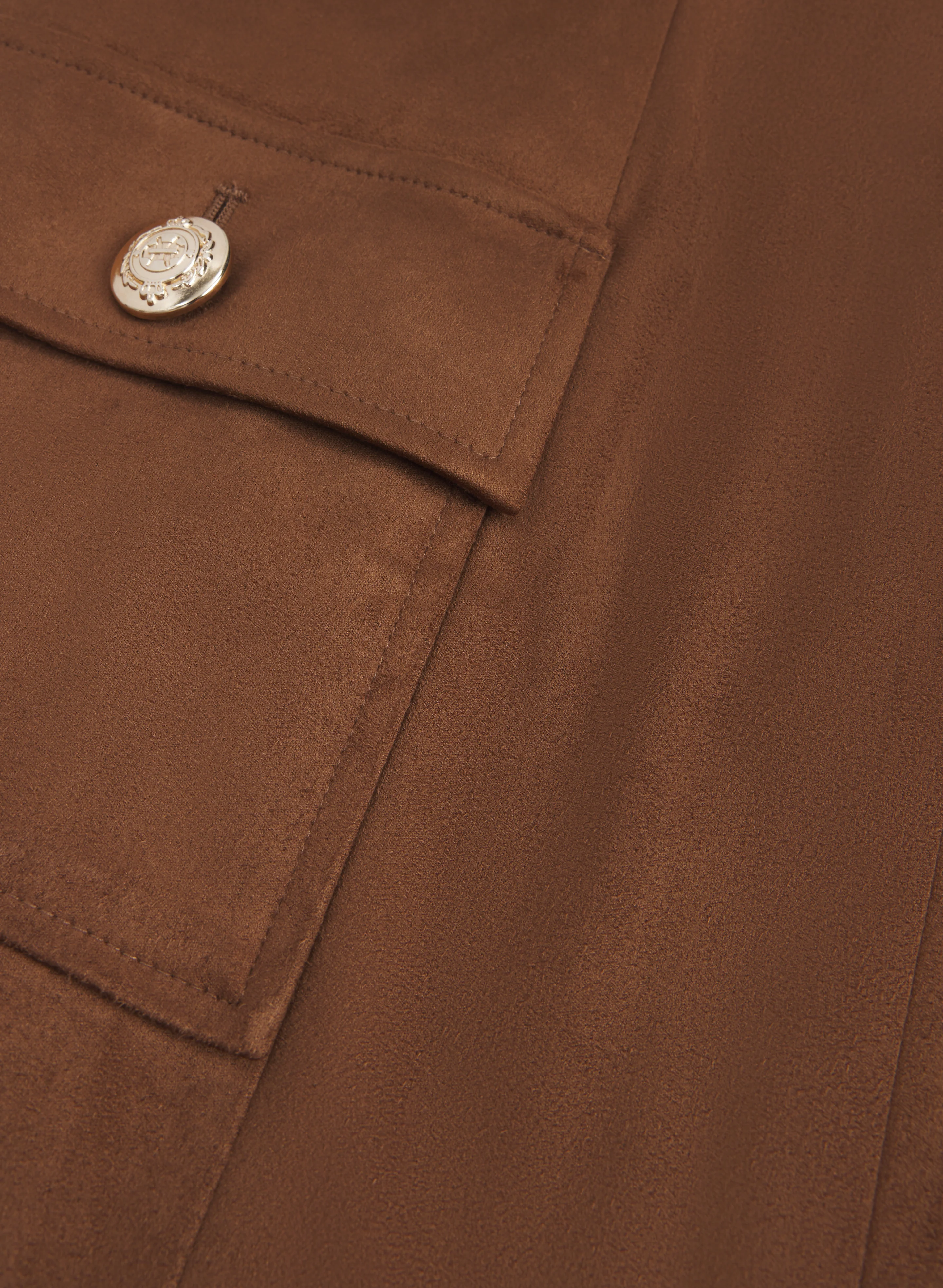 Faux-Suede Cargo Pocket Dress - Image 7