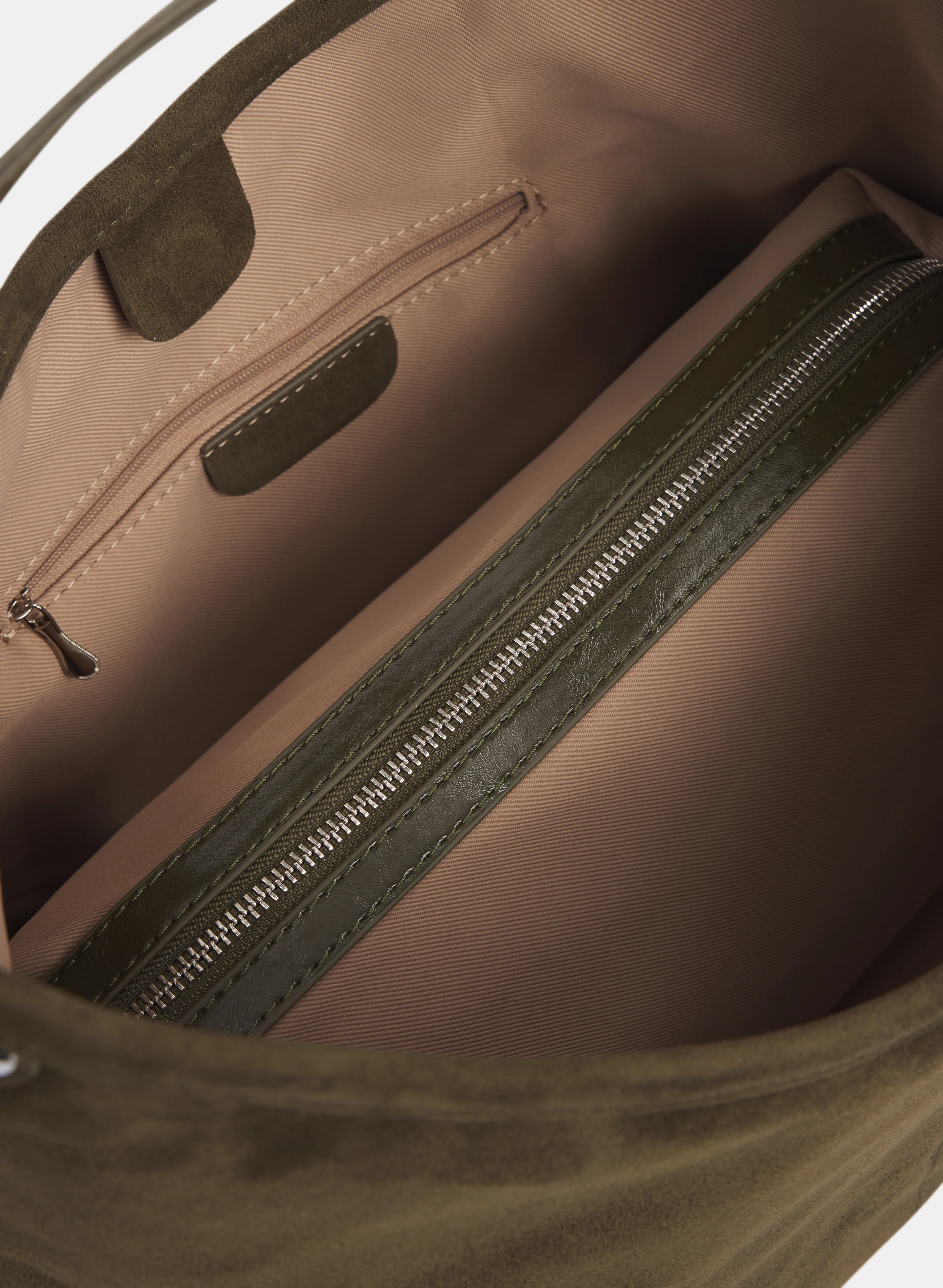 Faux-Suede Handbag - Image 3