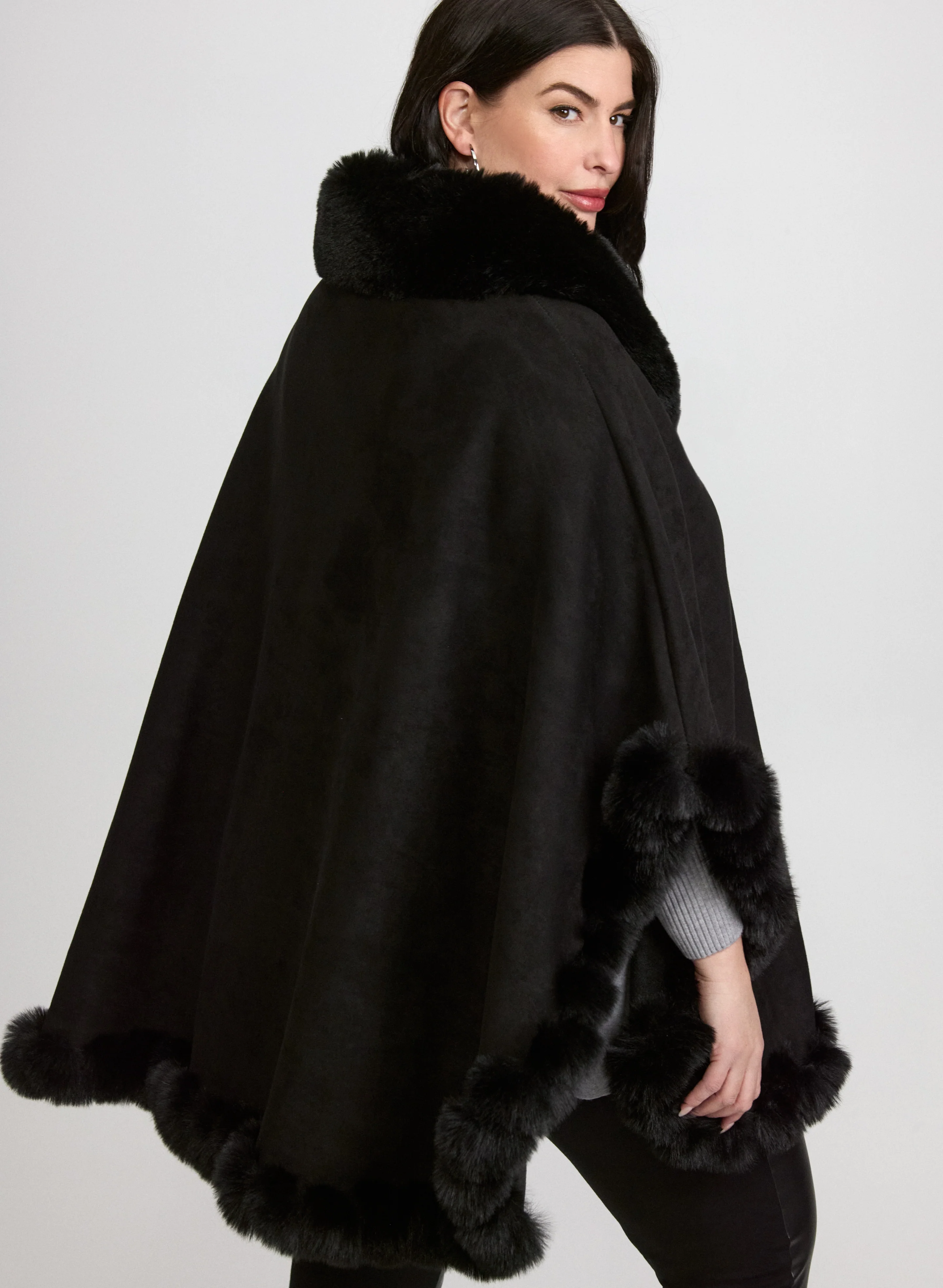 Faux-Suede Poncho - Image 10