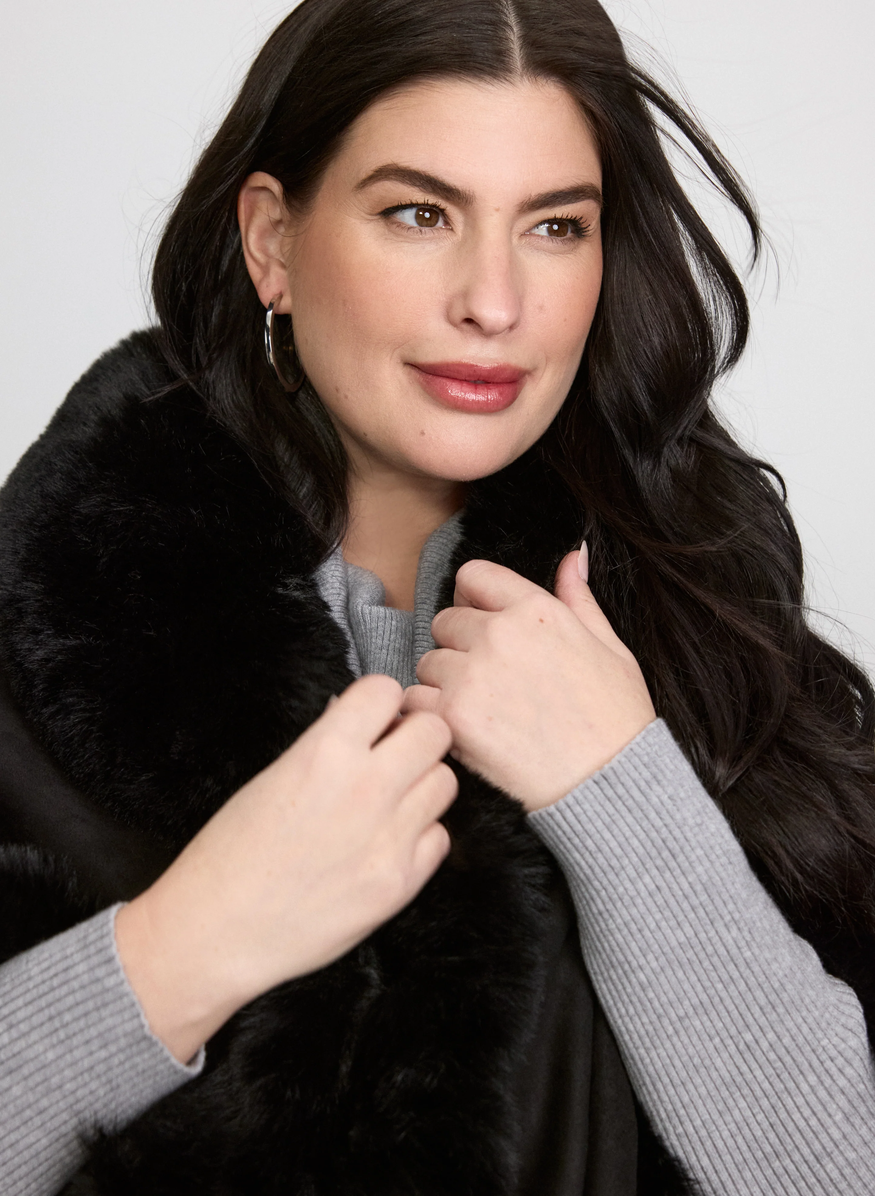 Faux-Suede Poncho - Image 11