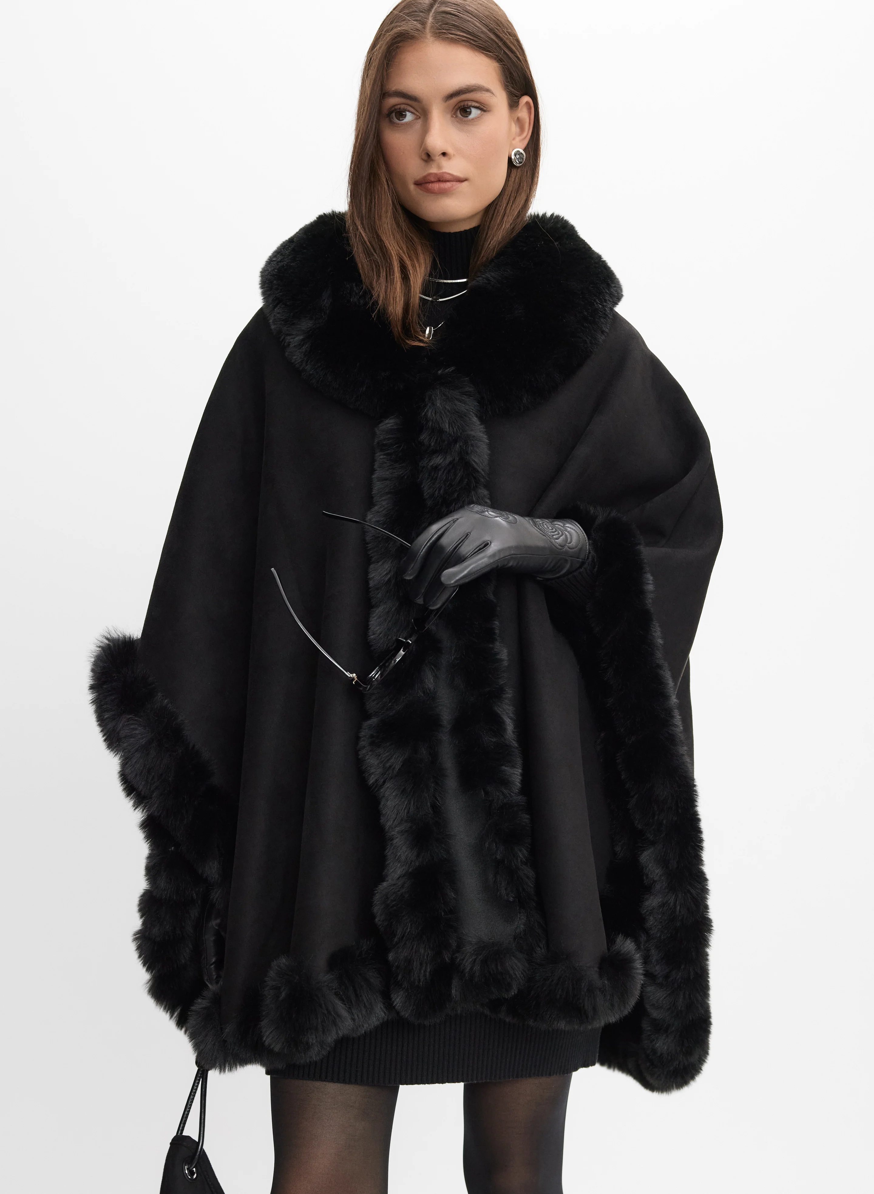 Faux-Suede Poncho - Image 5