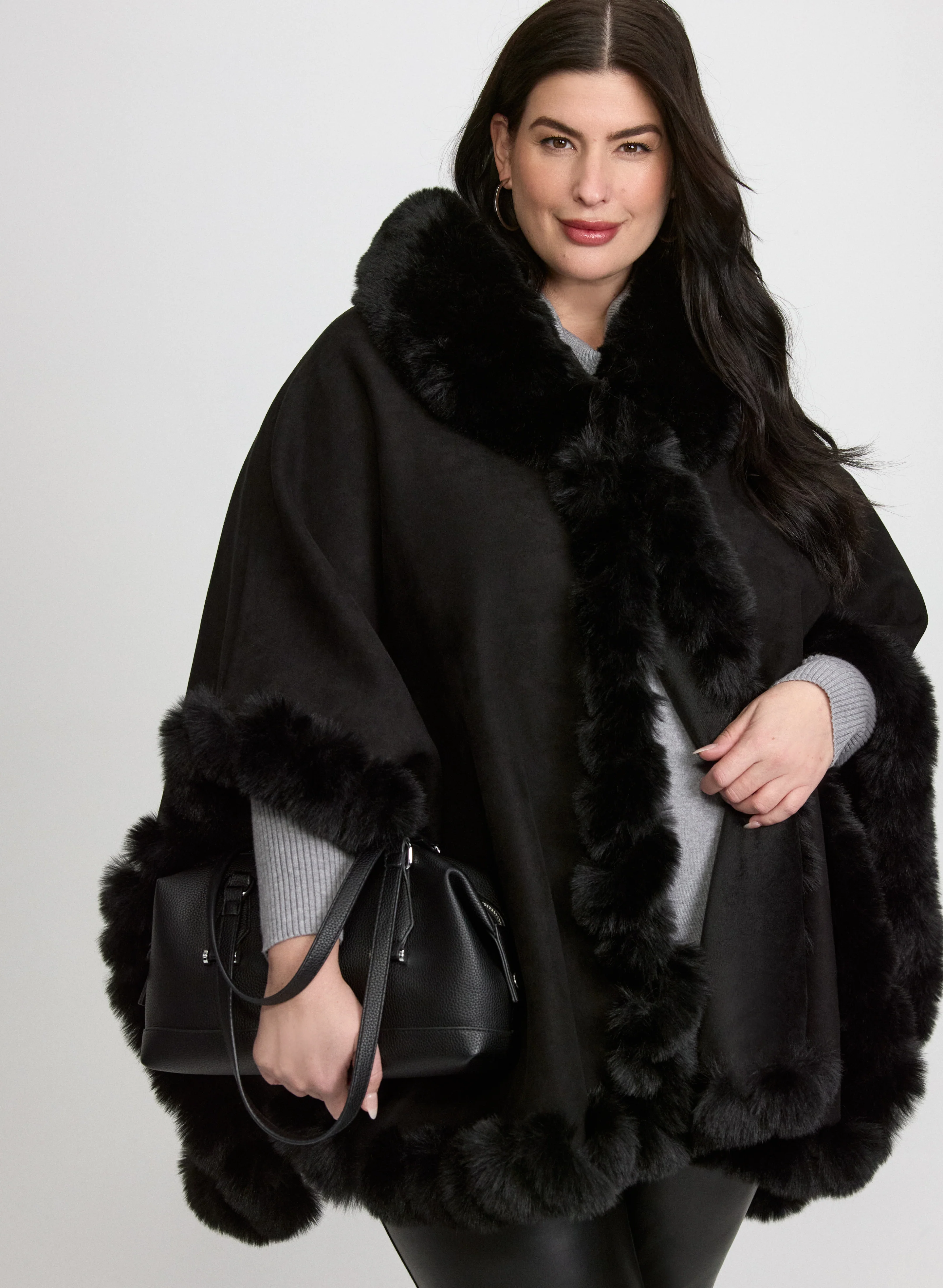 Faux-Suede Poncho - Image 8