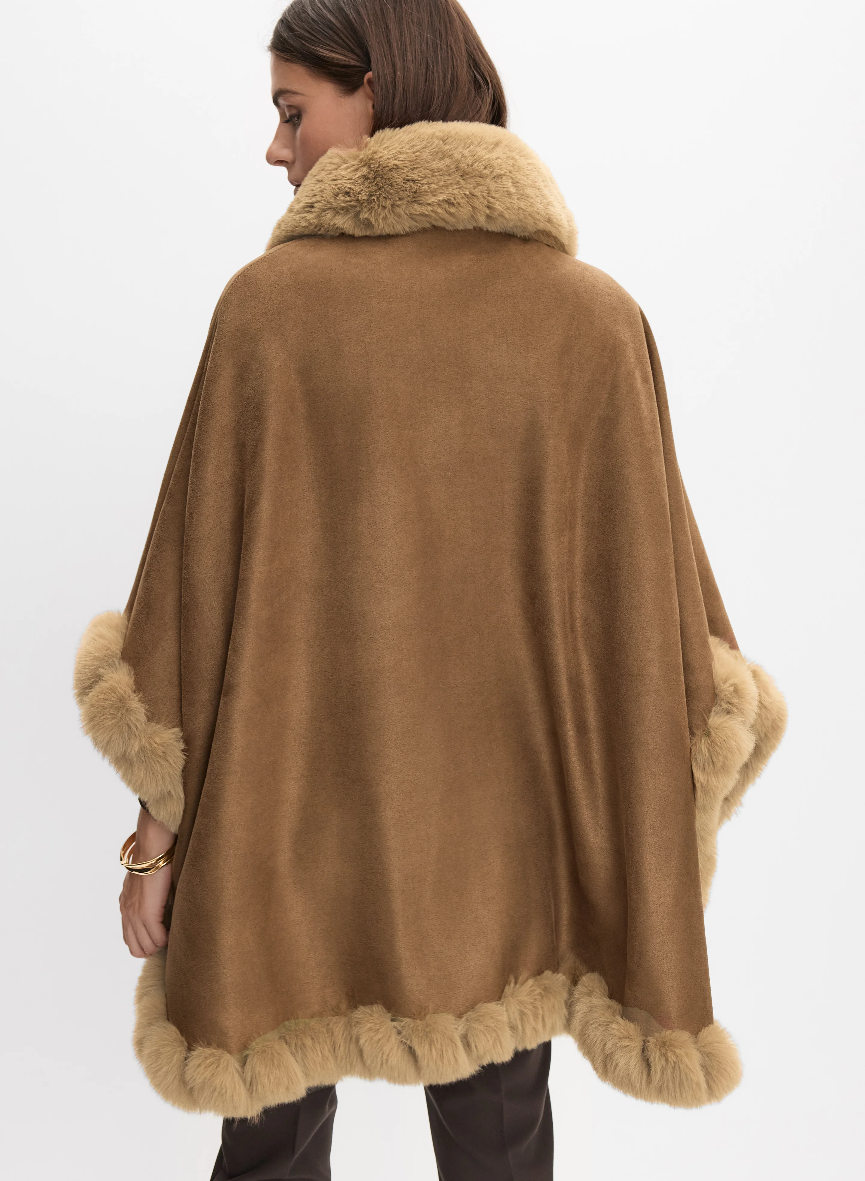 Faux-Suede Poncho - Image 5