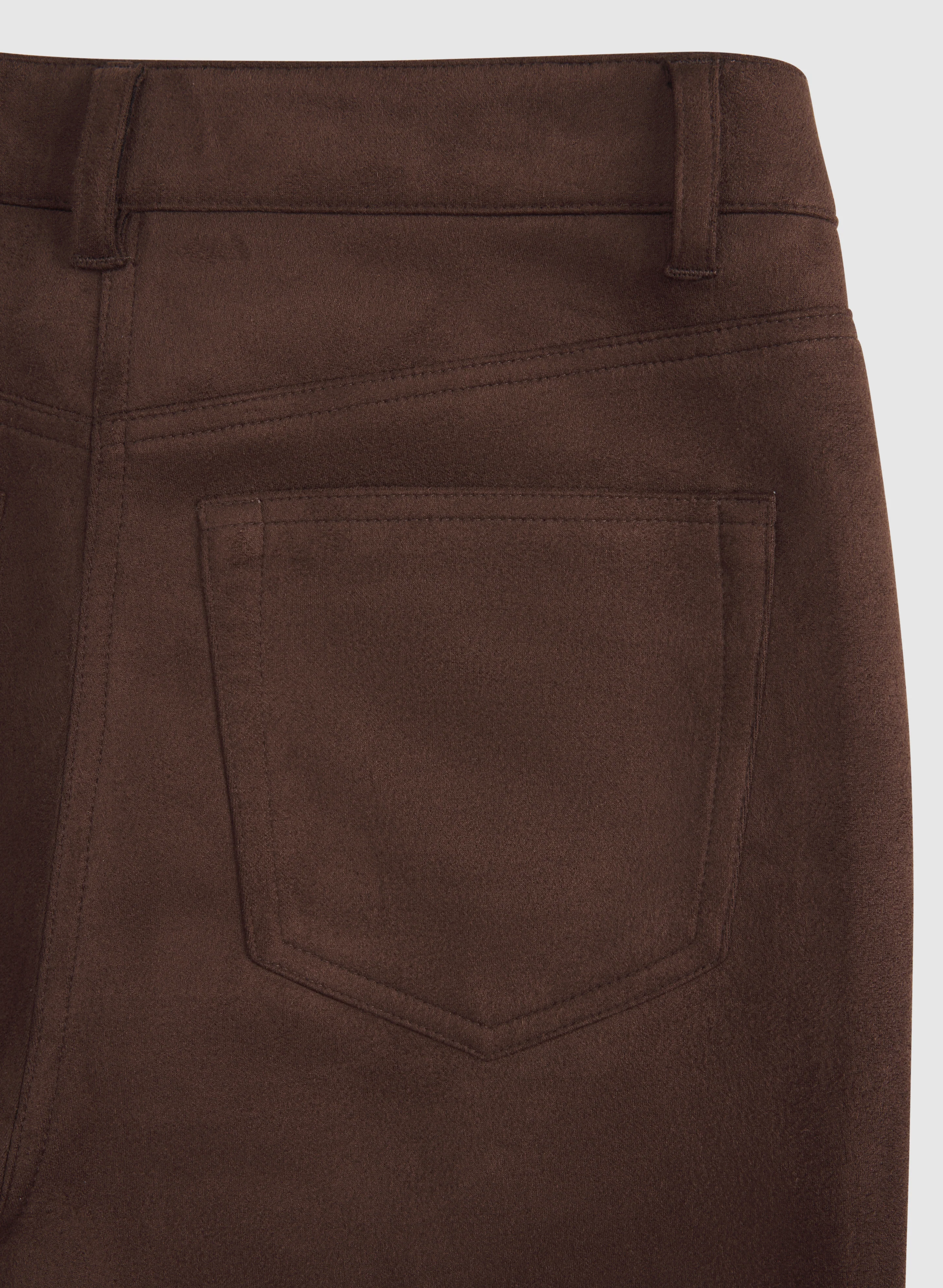 Faux-Suede Straight-Leg Pants - Image 6