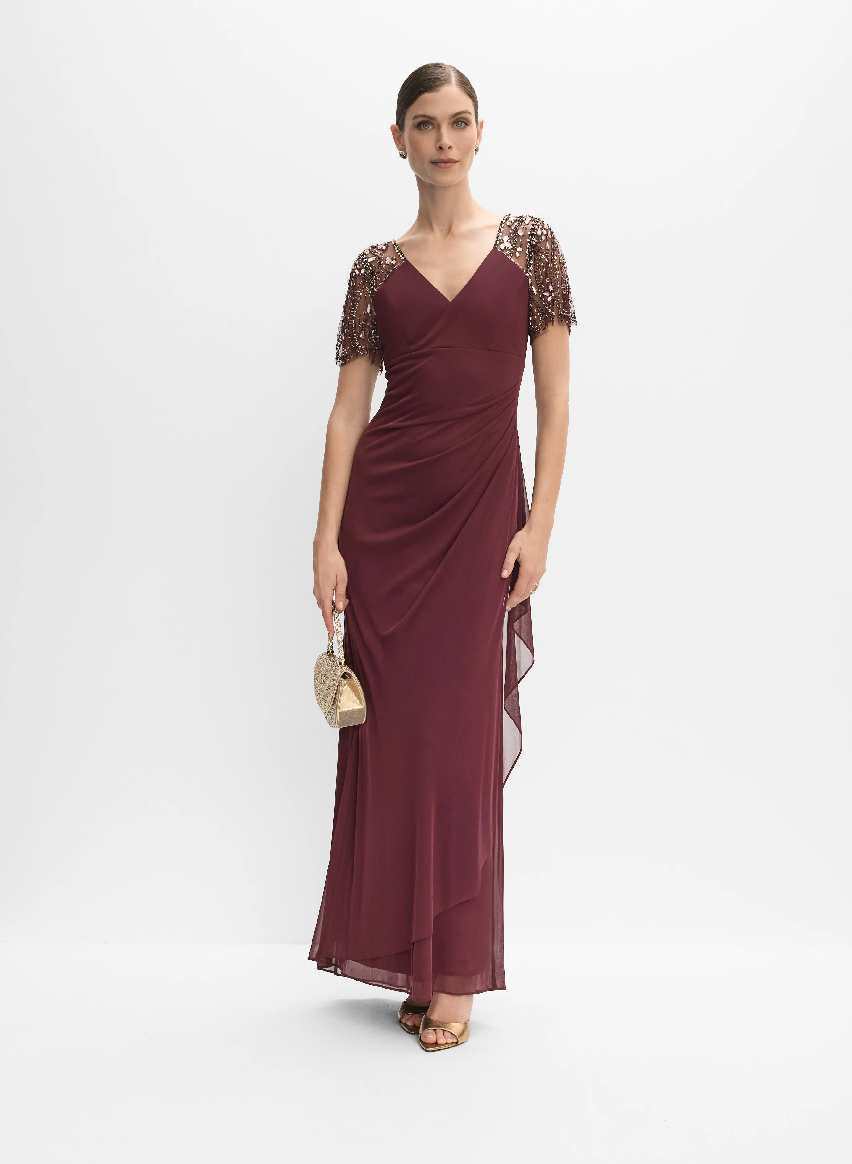 Fitted Chiffon Dress