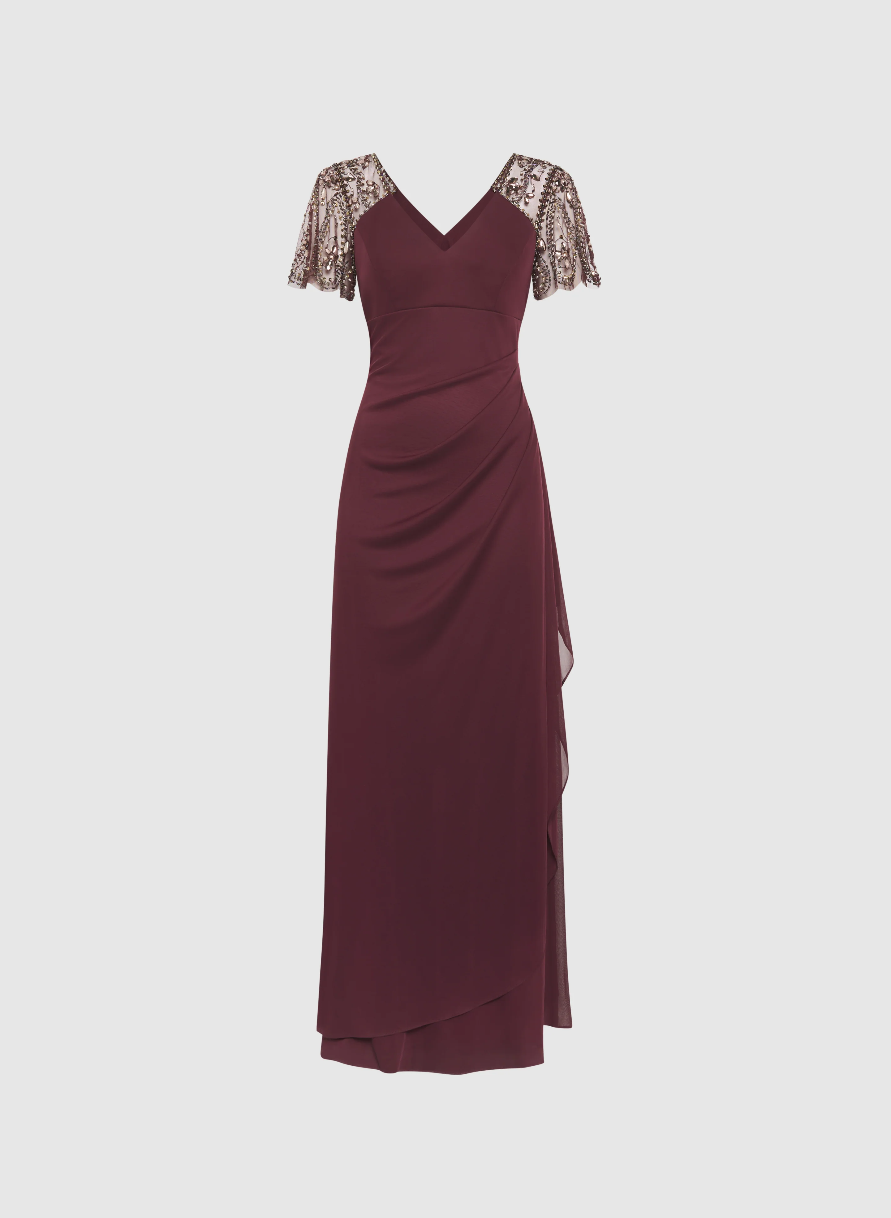 Fitted Chiffon Dress - Image 6