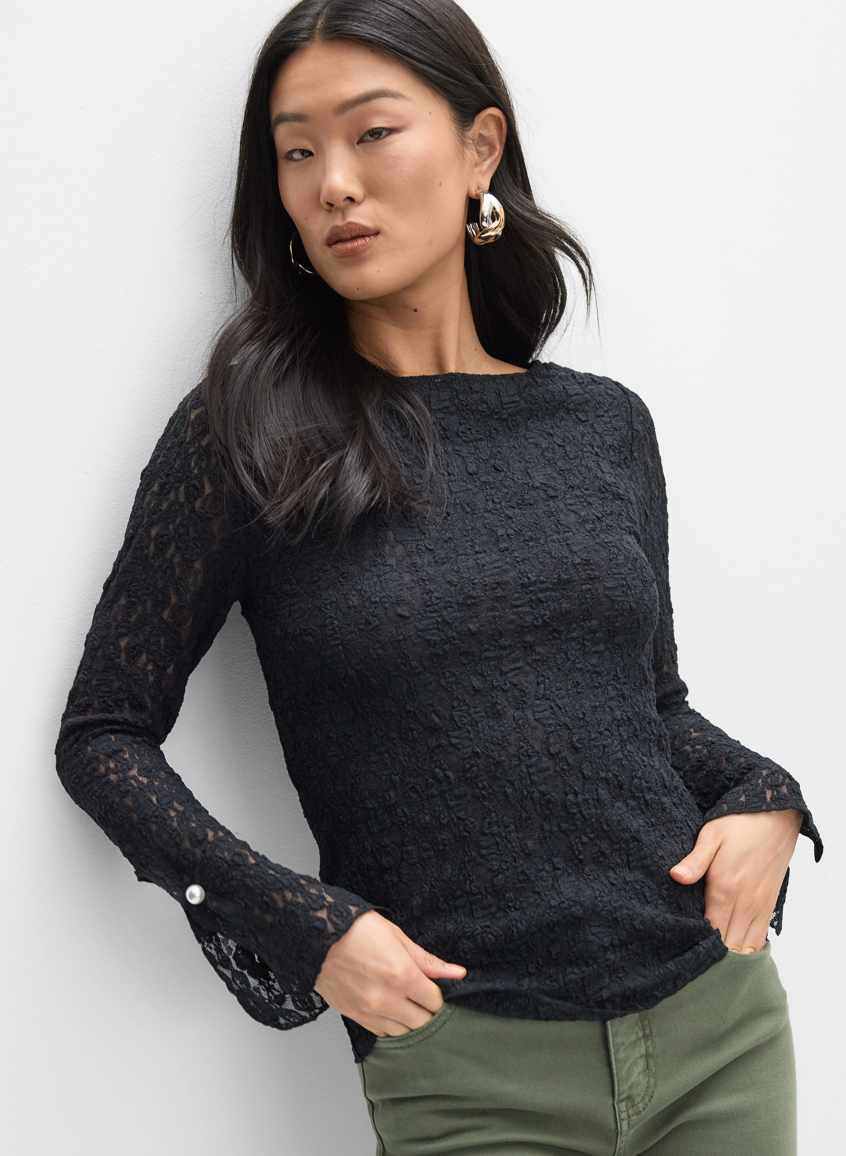 Fitted Lace Top - Image 5