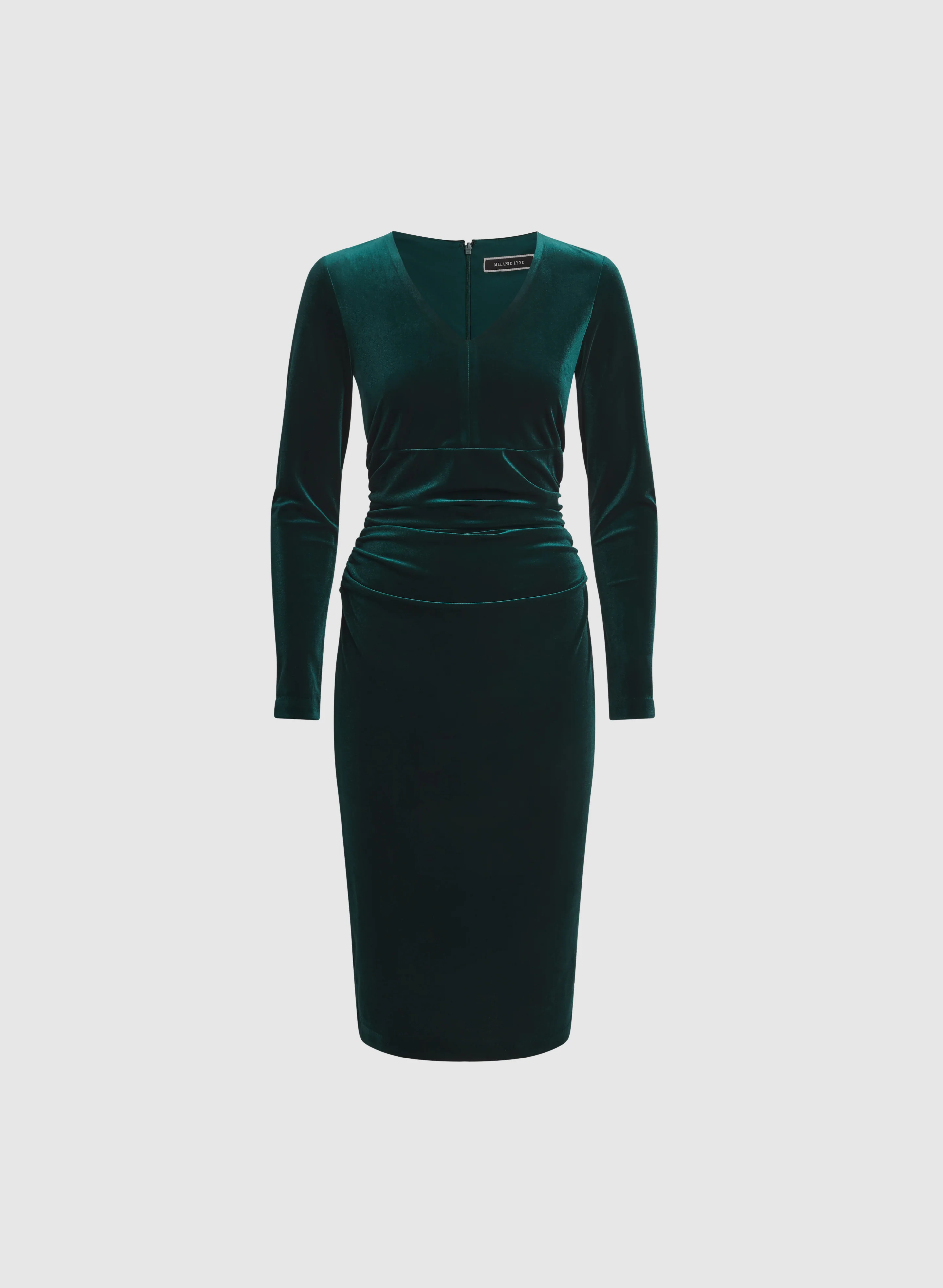Fitted Velvet Dress - Image 6