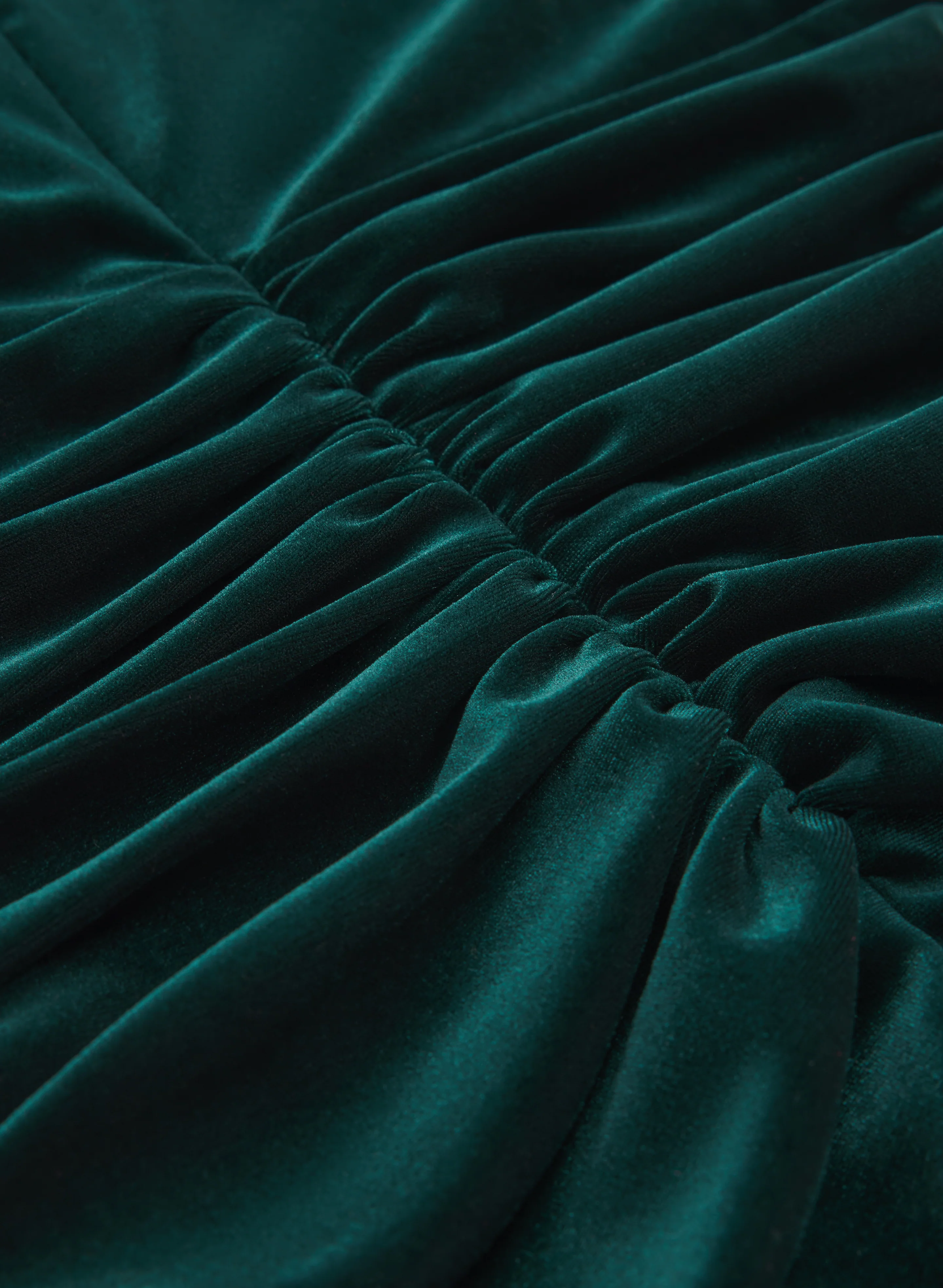 Fitted Velvet Dress - Image 7