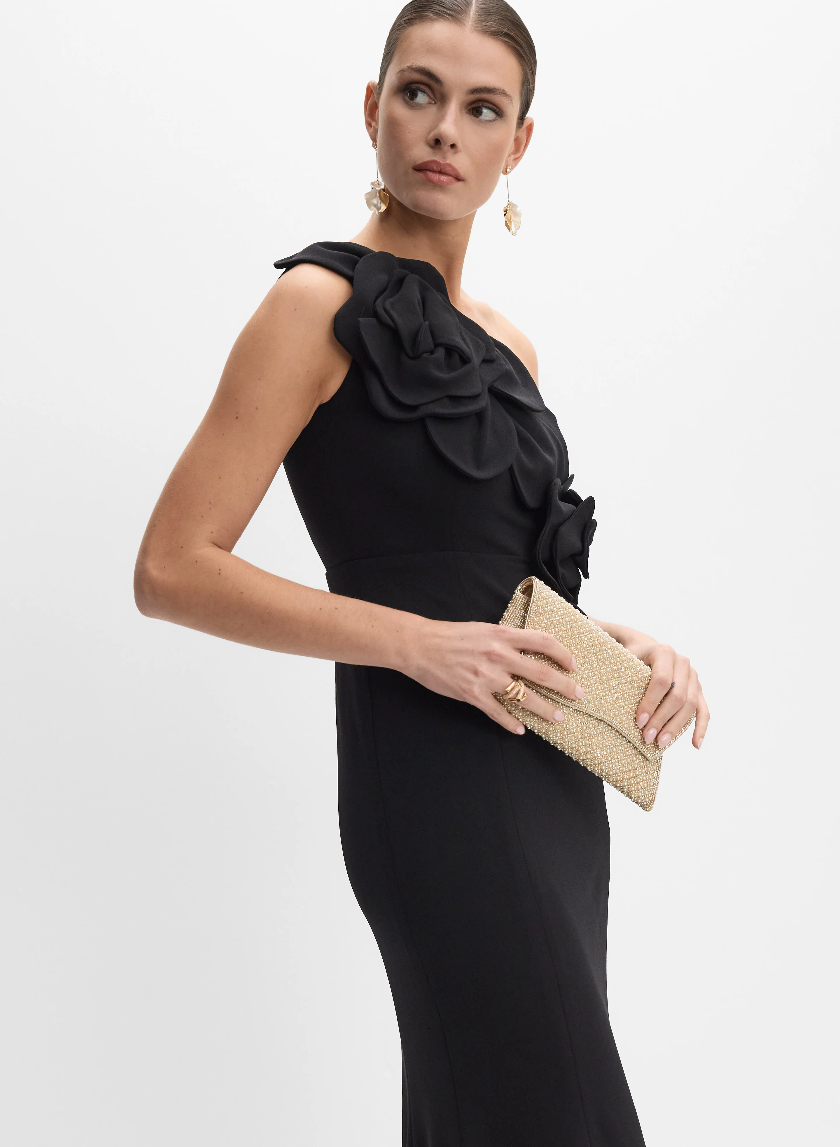 Floral Applique Dress - Image 7