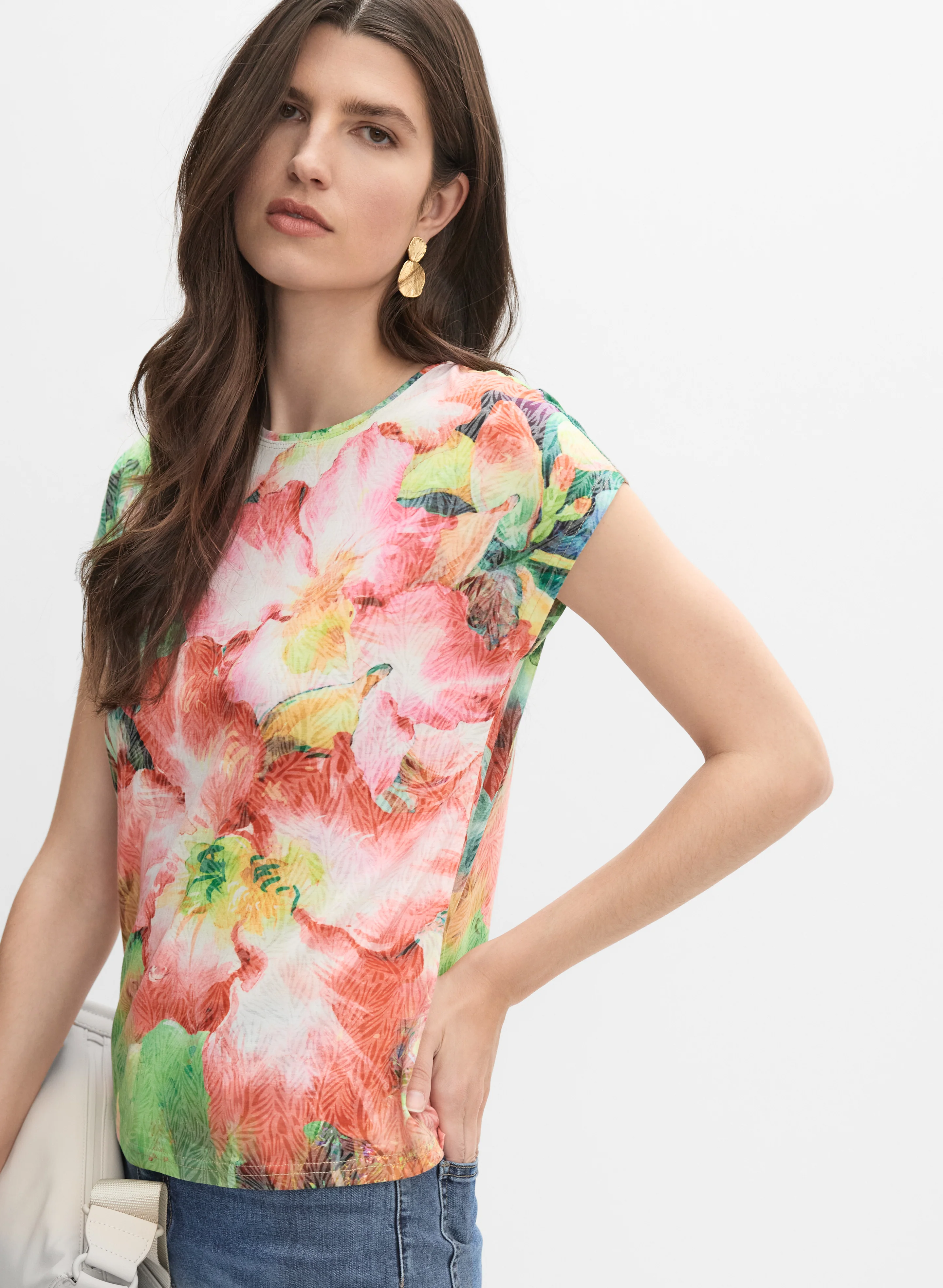 Floral Burnout T-Shirt - Image 4