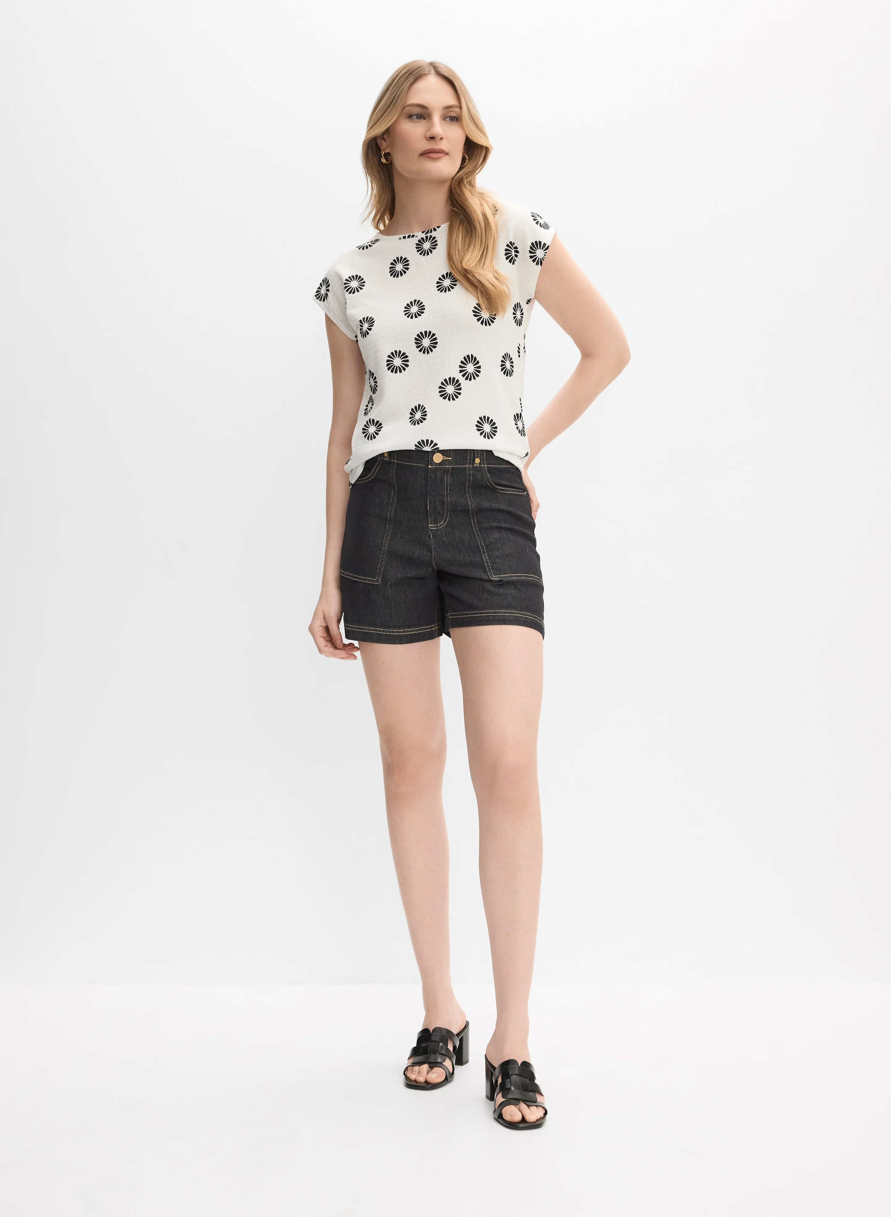 Floral Cap Sleeve Top - Image 3