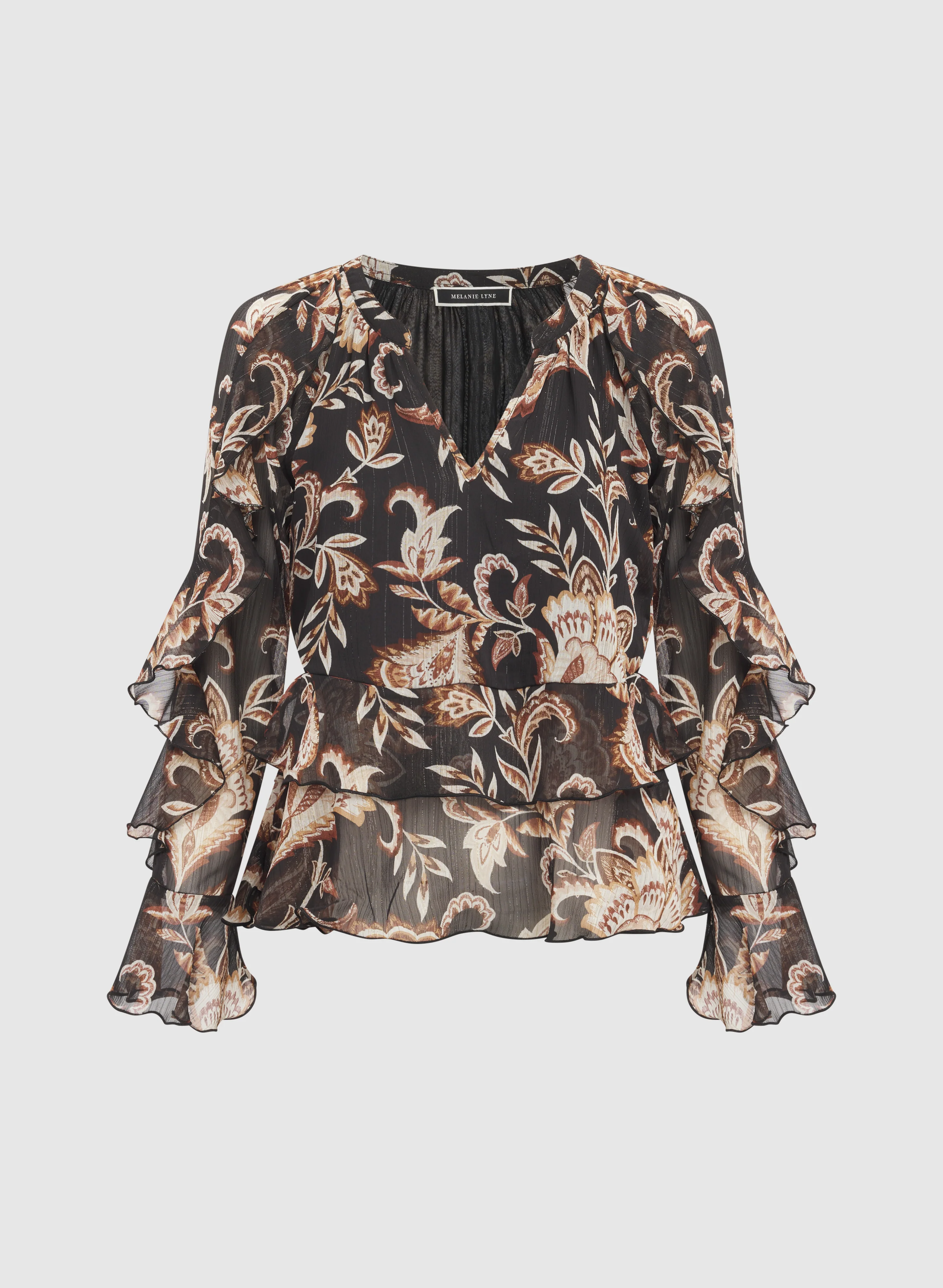 Floral Chiffon Blouse - Image 6