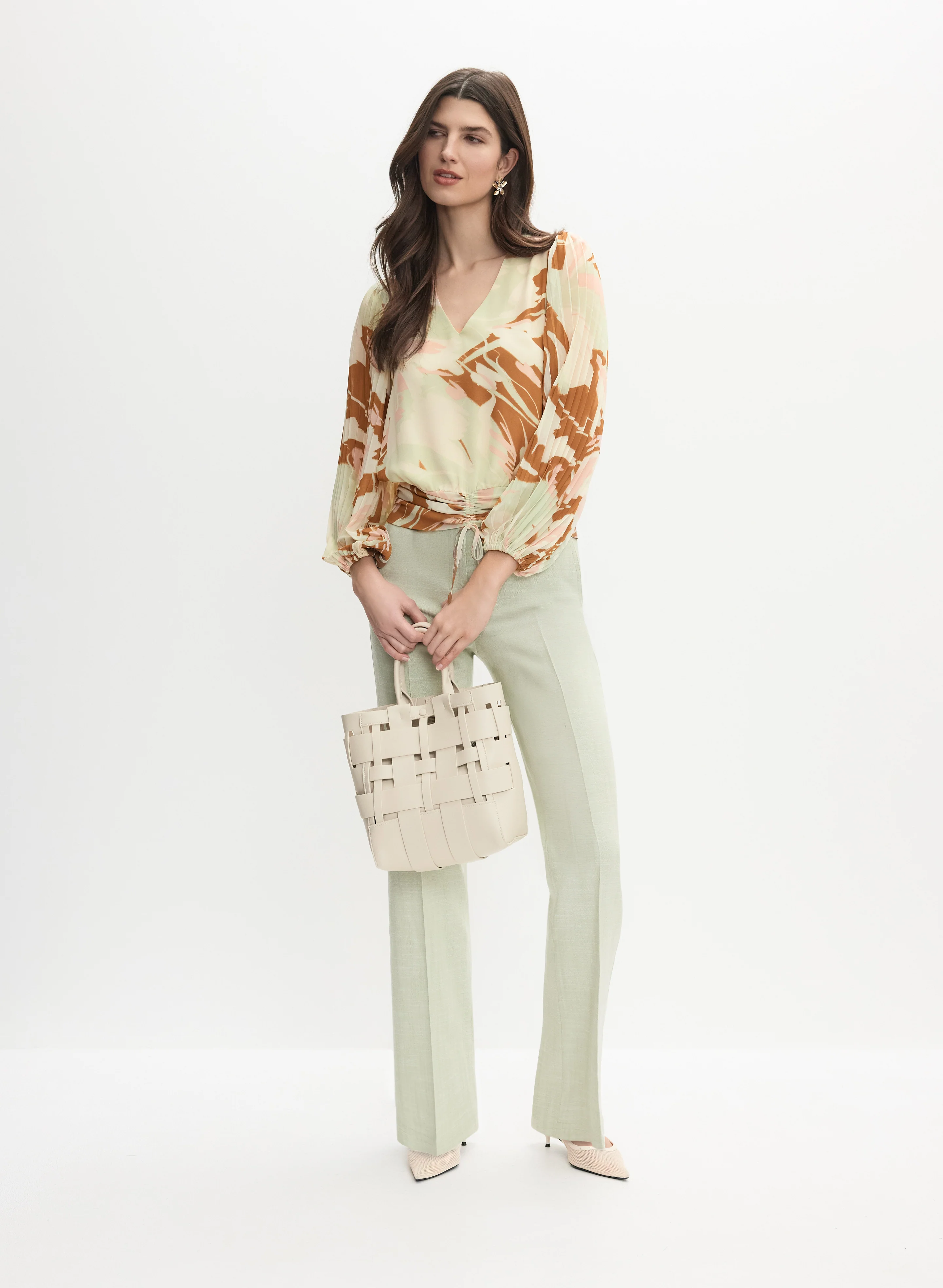 Floral Chiffon Blouse - Image 3