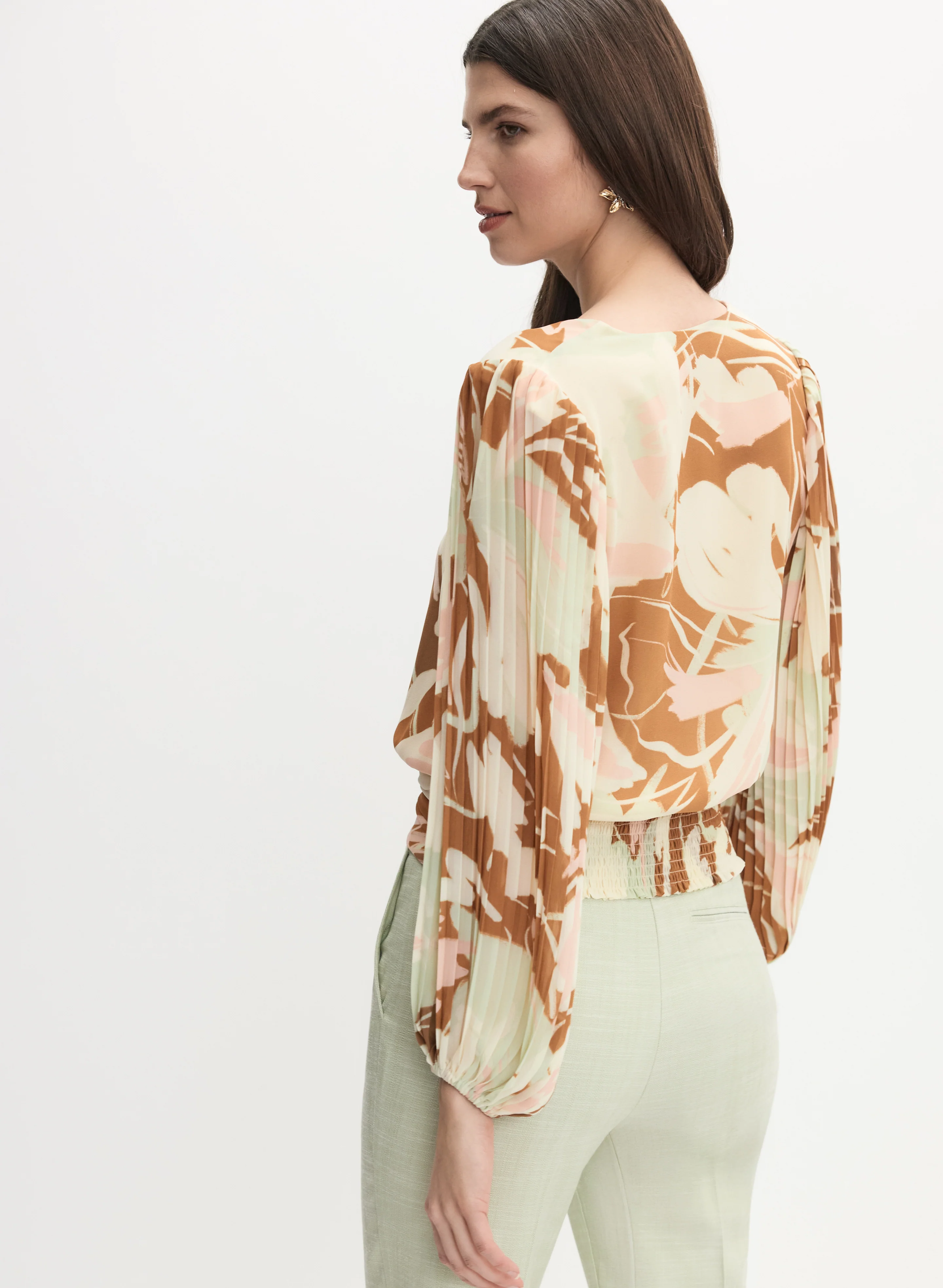 Floral Chiffon Blouse - Image 4
