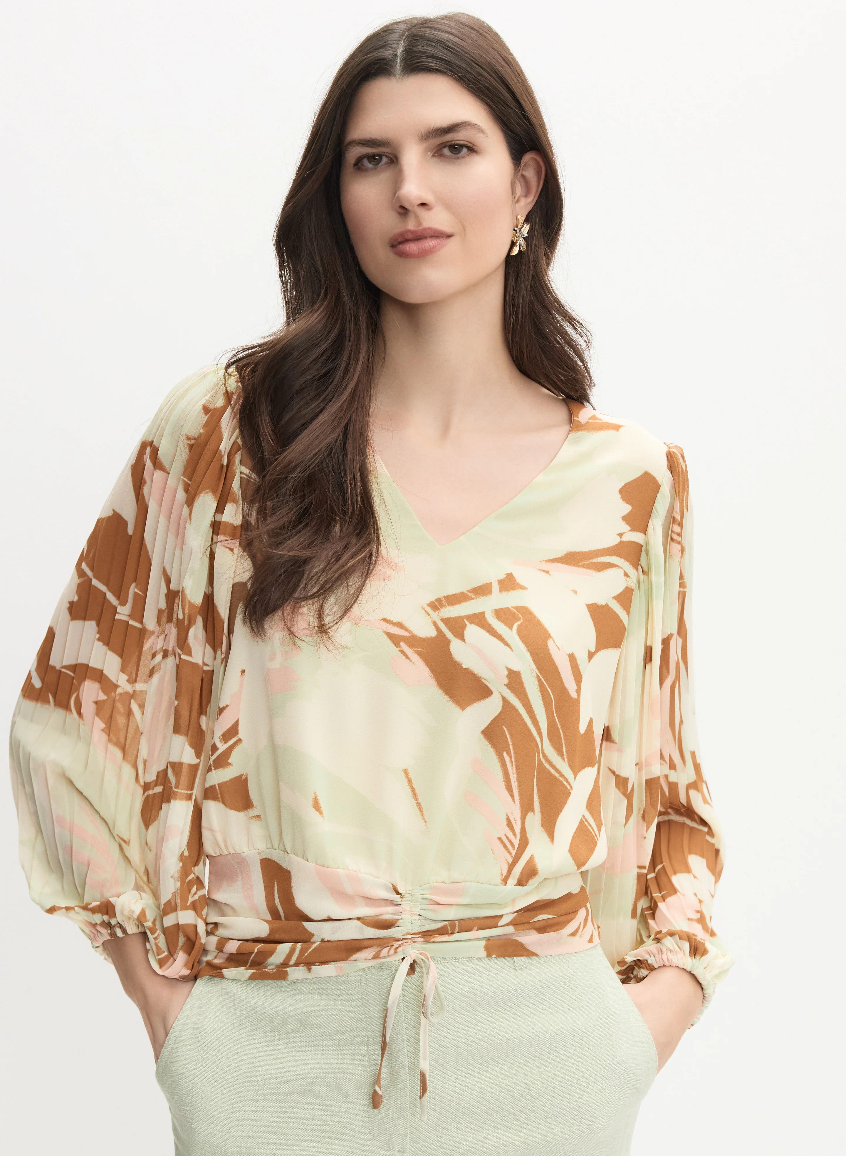 Floral Chiffon Blouse - Image 5