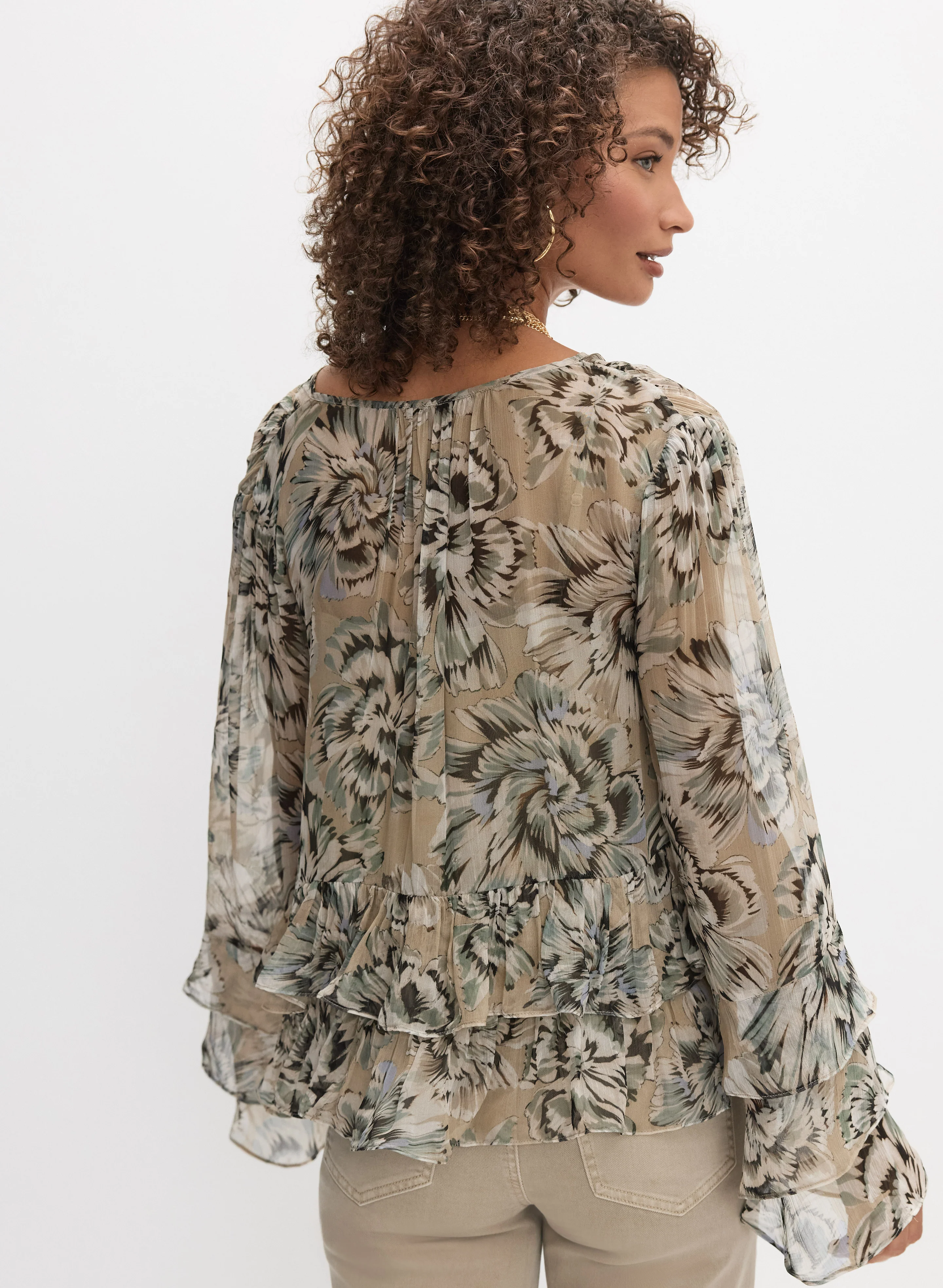 Floral Chiffon Blouse - Image 3