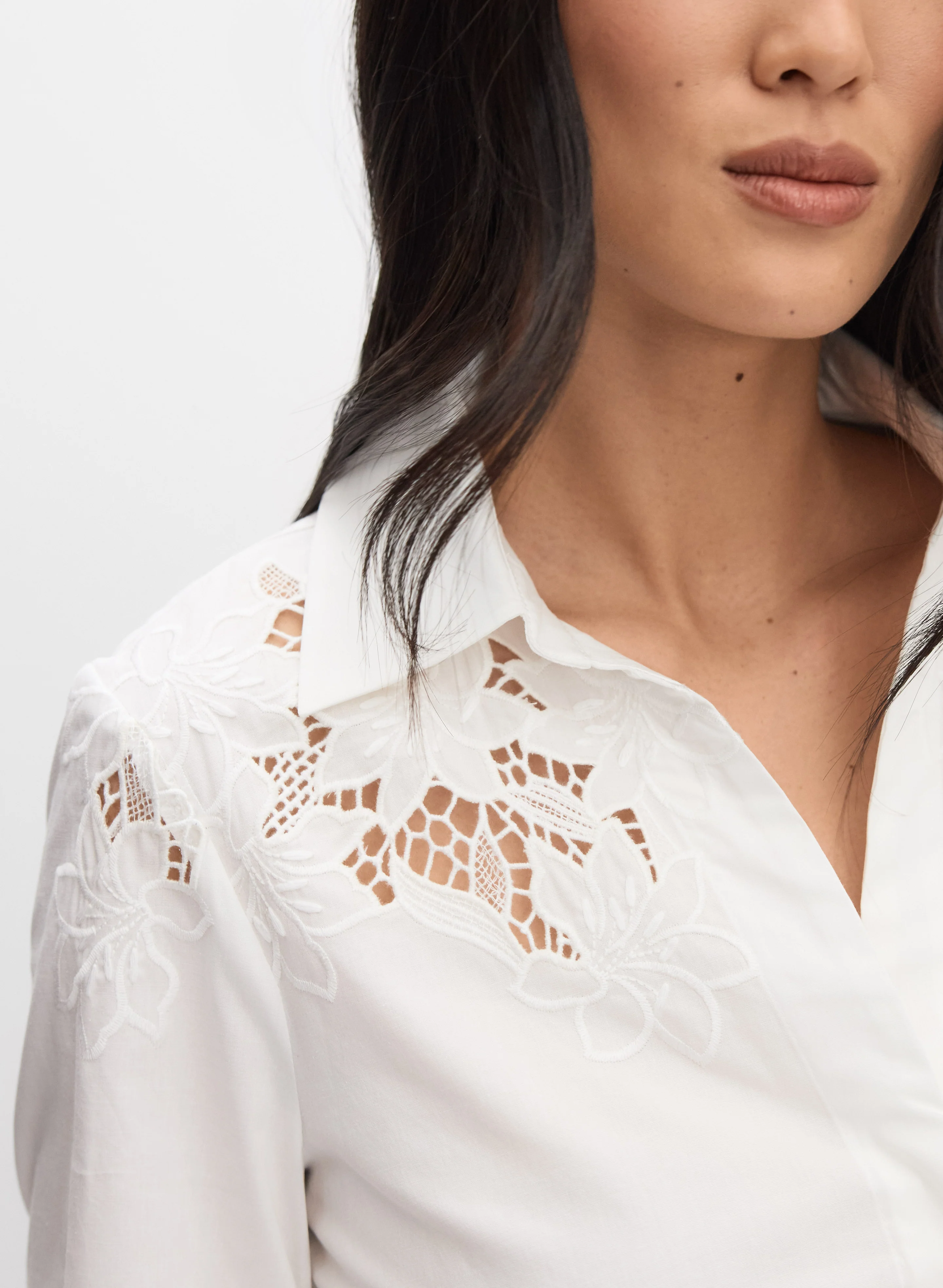 Floral Cut-Out Blouse - Image 2