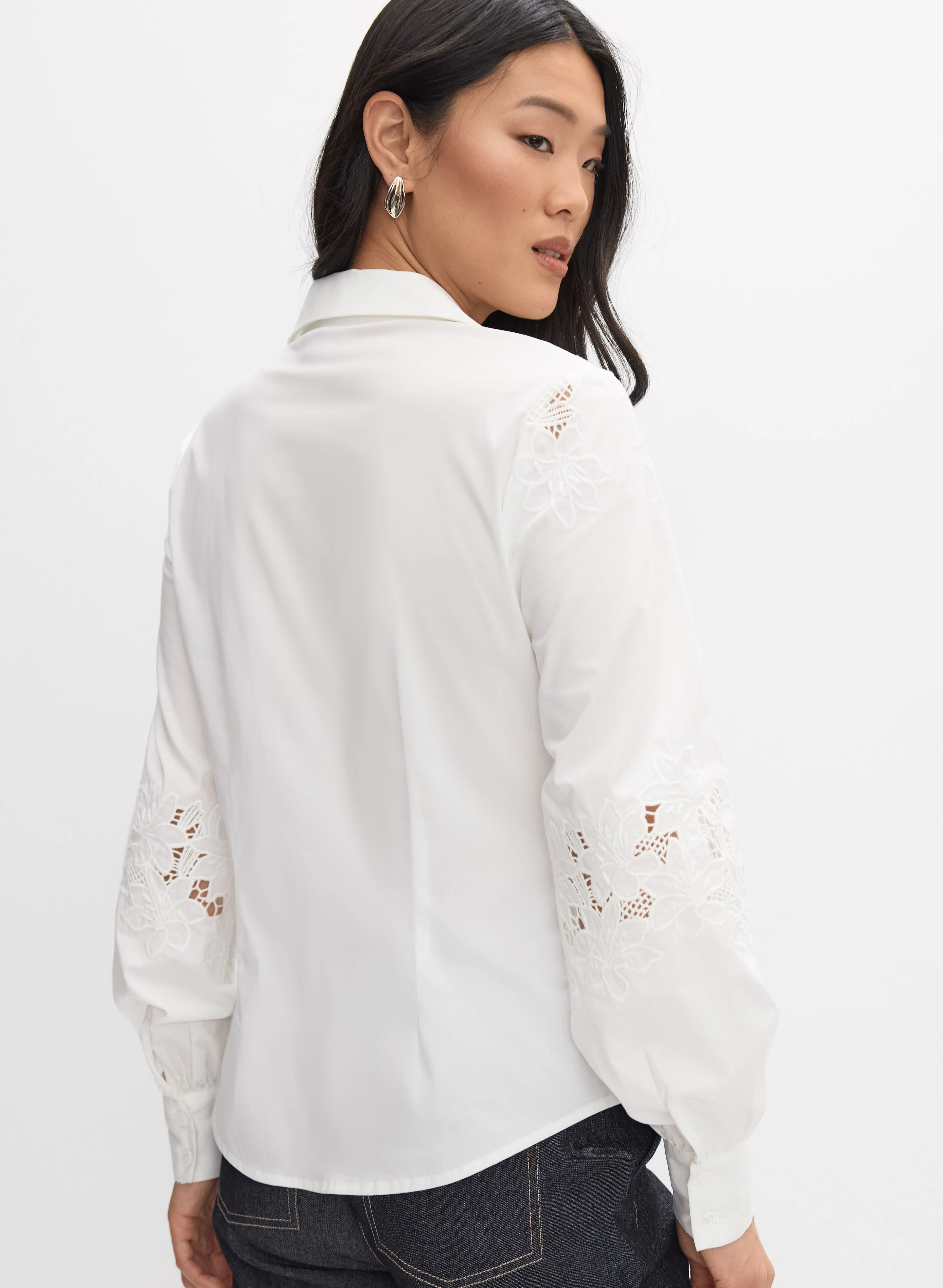 Floral Cut-Out Blouse - Image 4