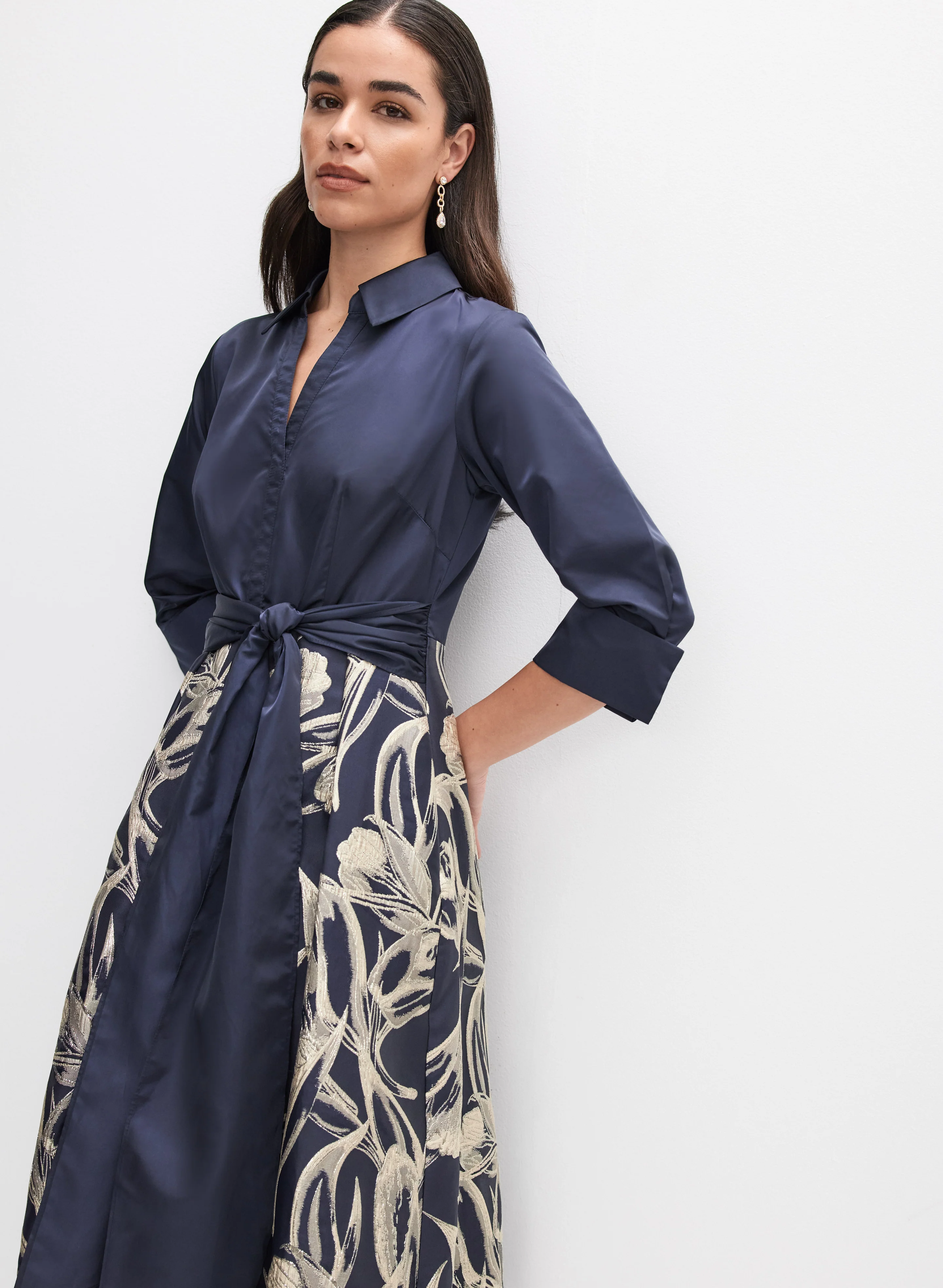Adrianna Papell - Floral Illusion Dress - Image 4