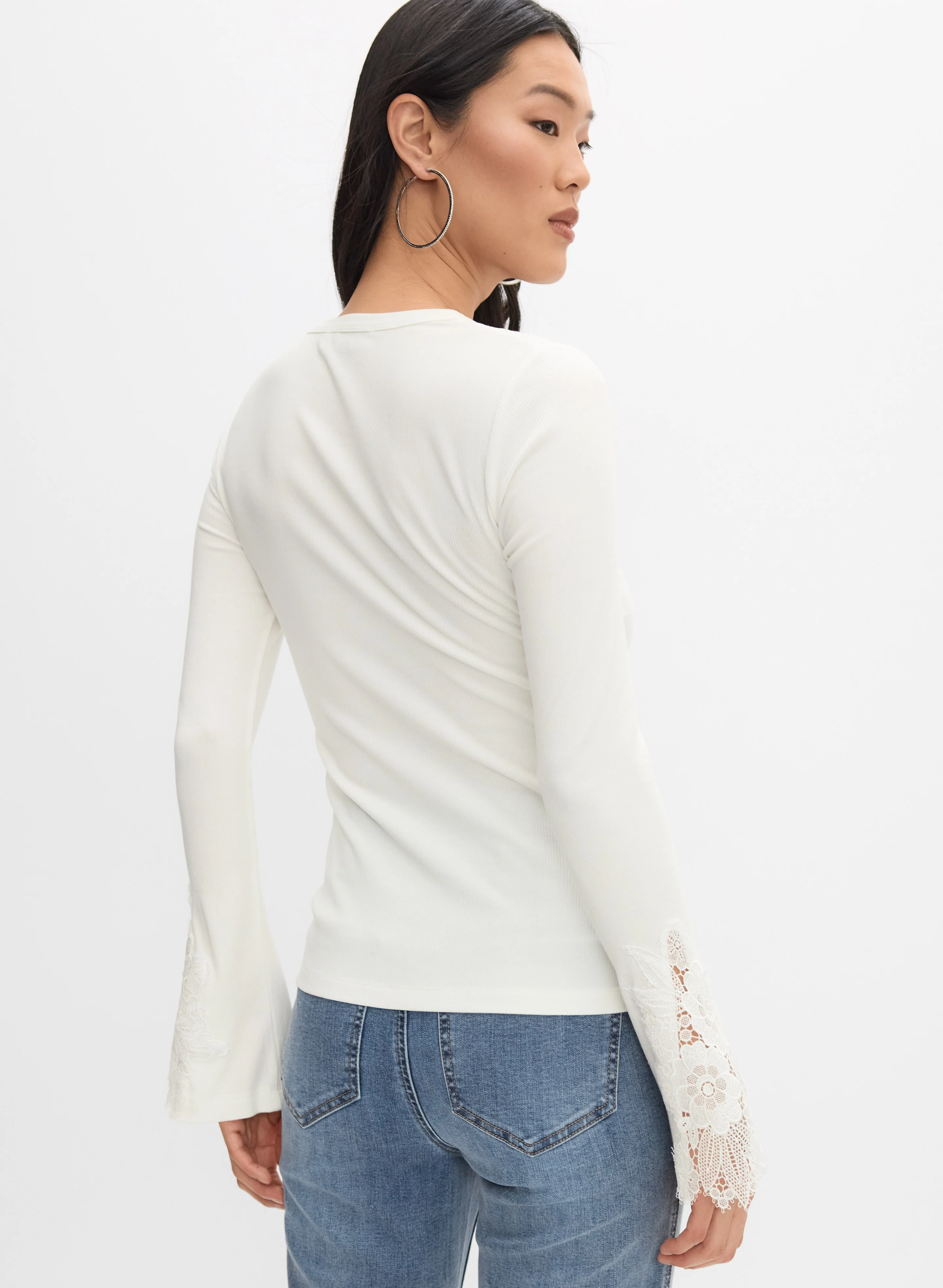 Floral Lace Applique Top - Image 4
