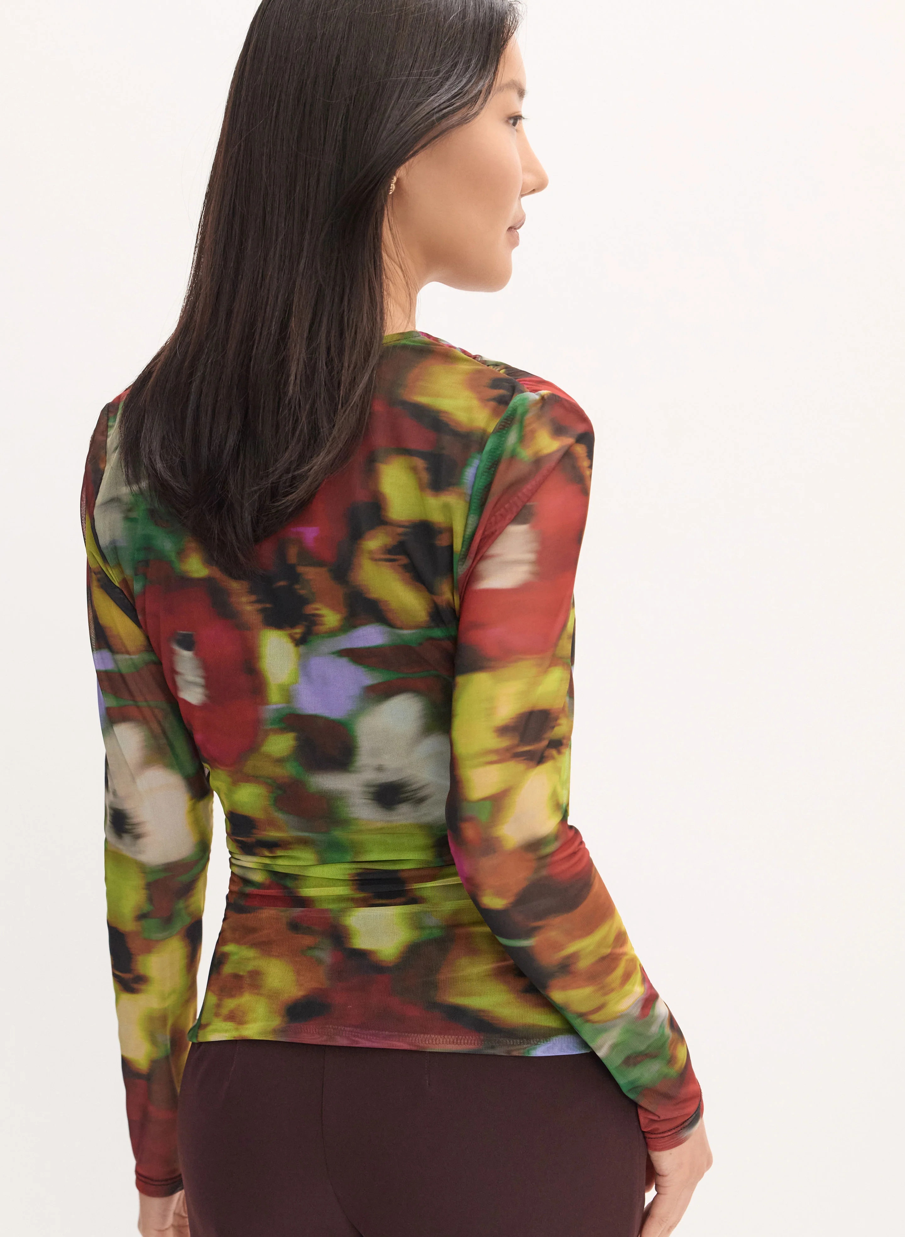 Floral Mesh Top - Image 4