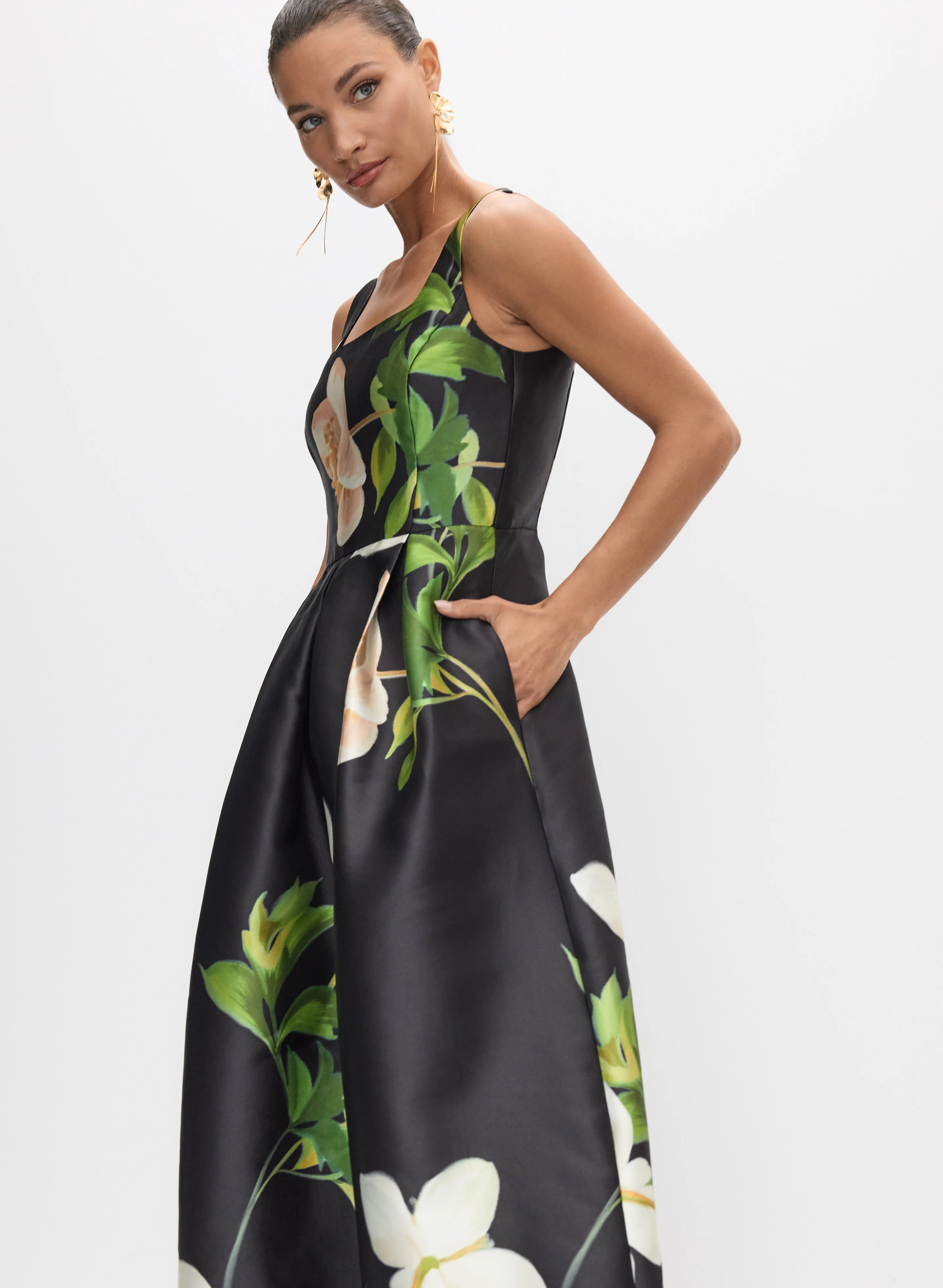 Floral Mikado Gown - Image 8