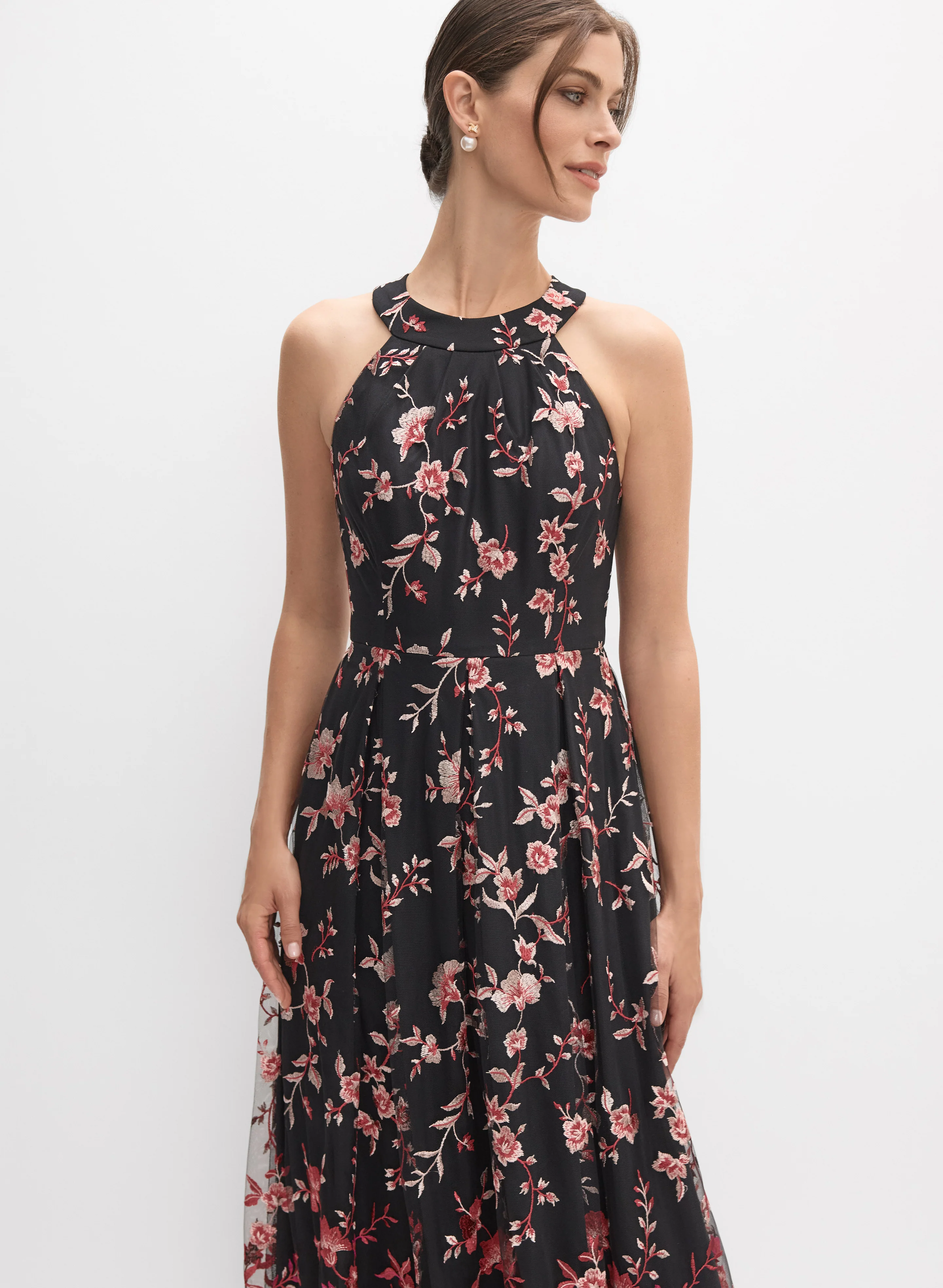 Alex Evenings - Floral Ombre Embroidered Dress - Image 7