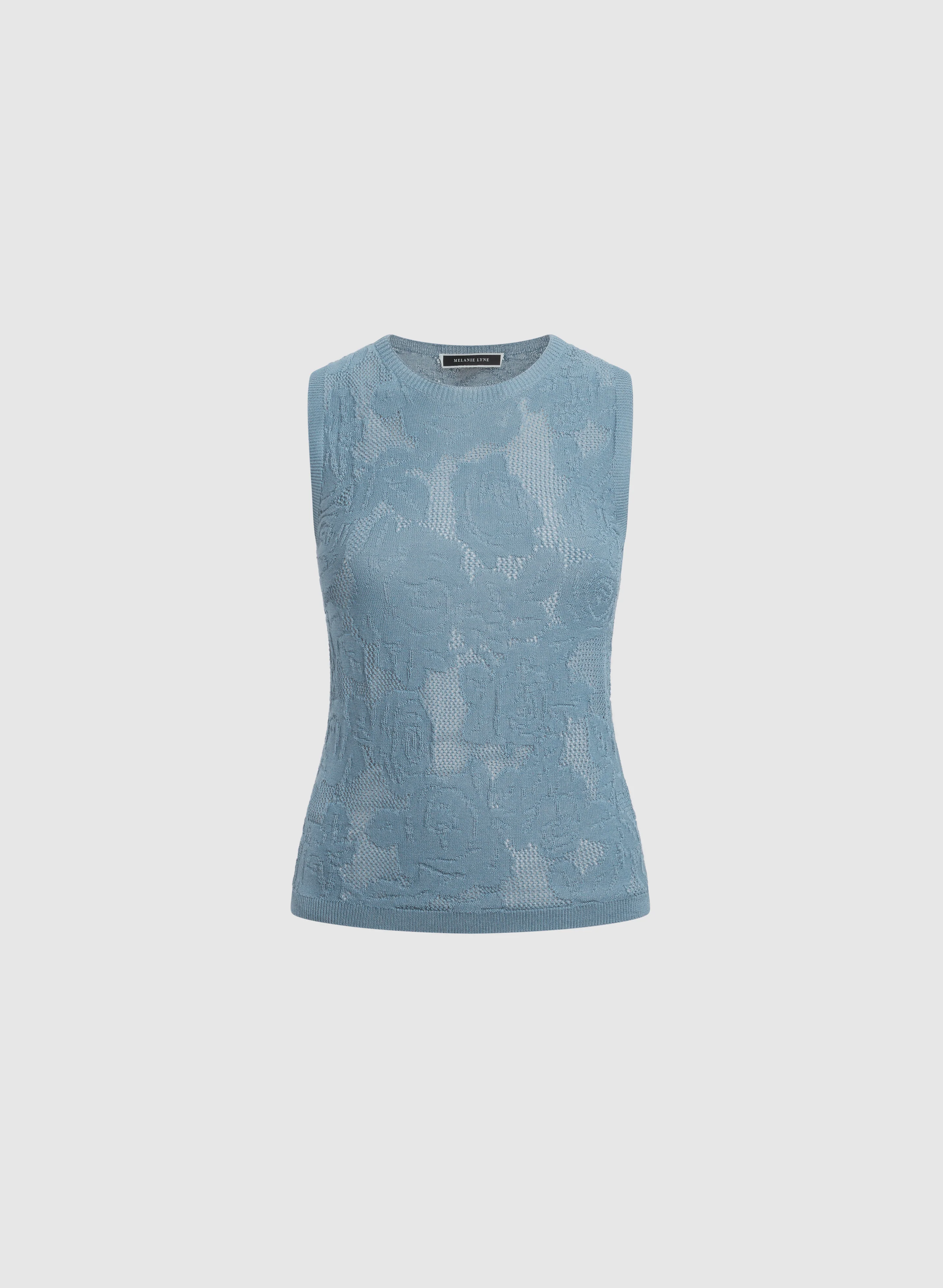 Floral Open-Knit Tank - Image 6