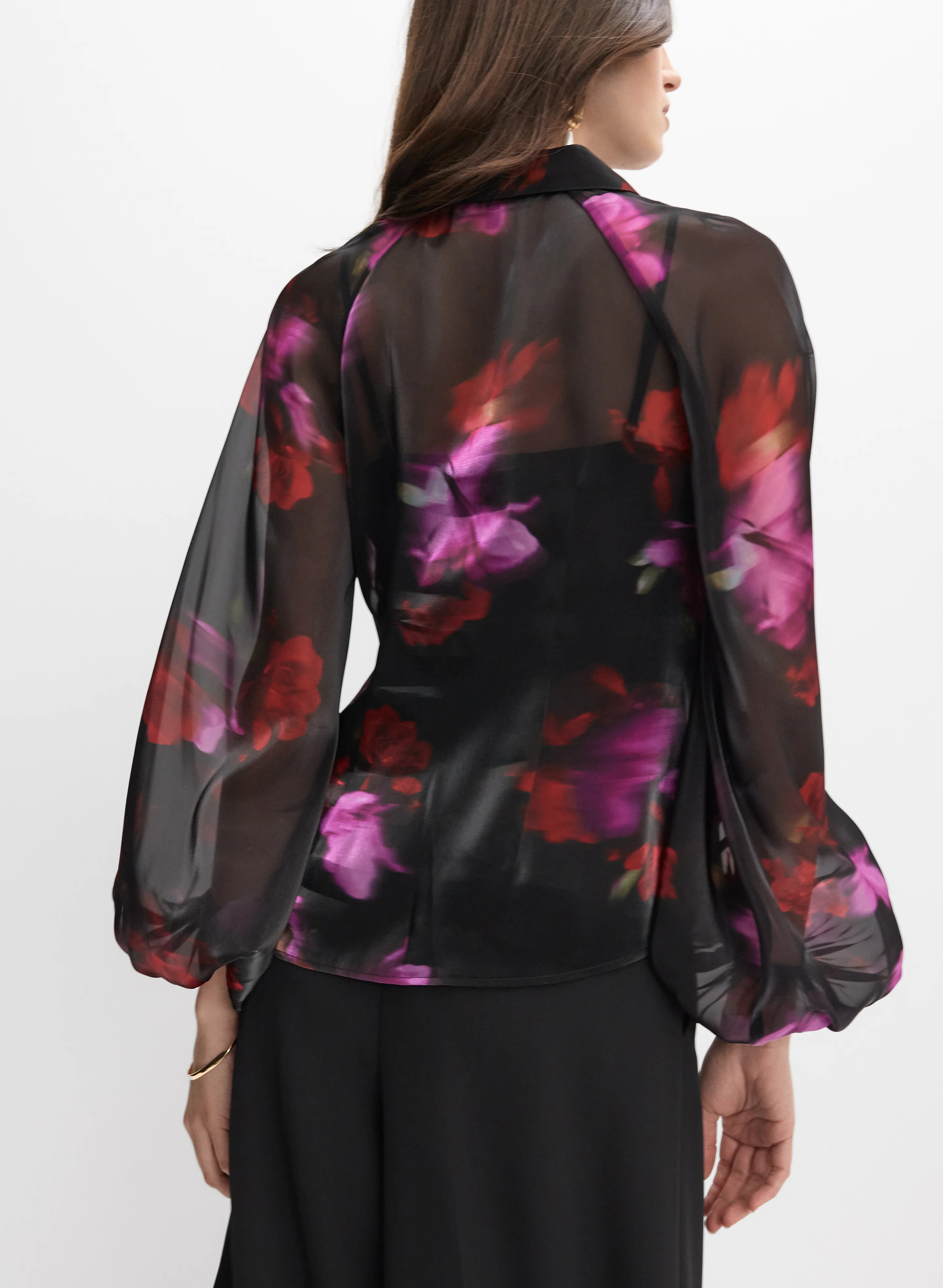 Floral Organza Blouse - Image 4