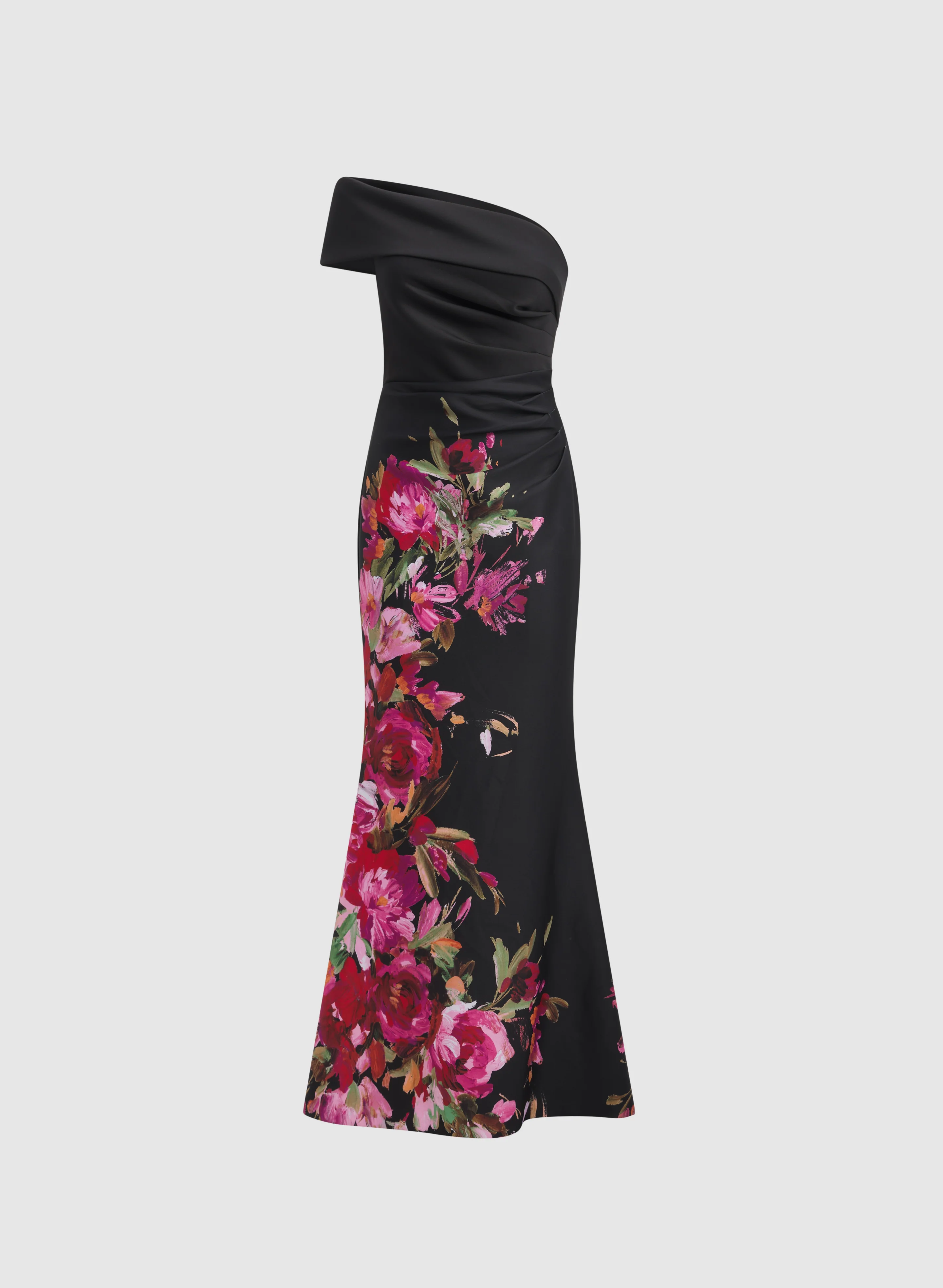 Floral Placement Print Dress - Image 5