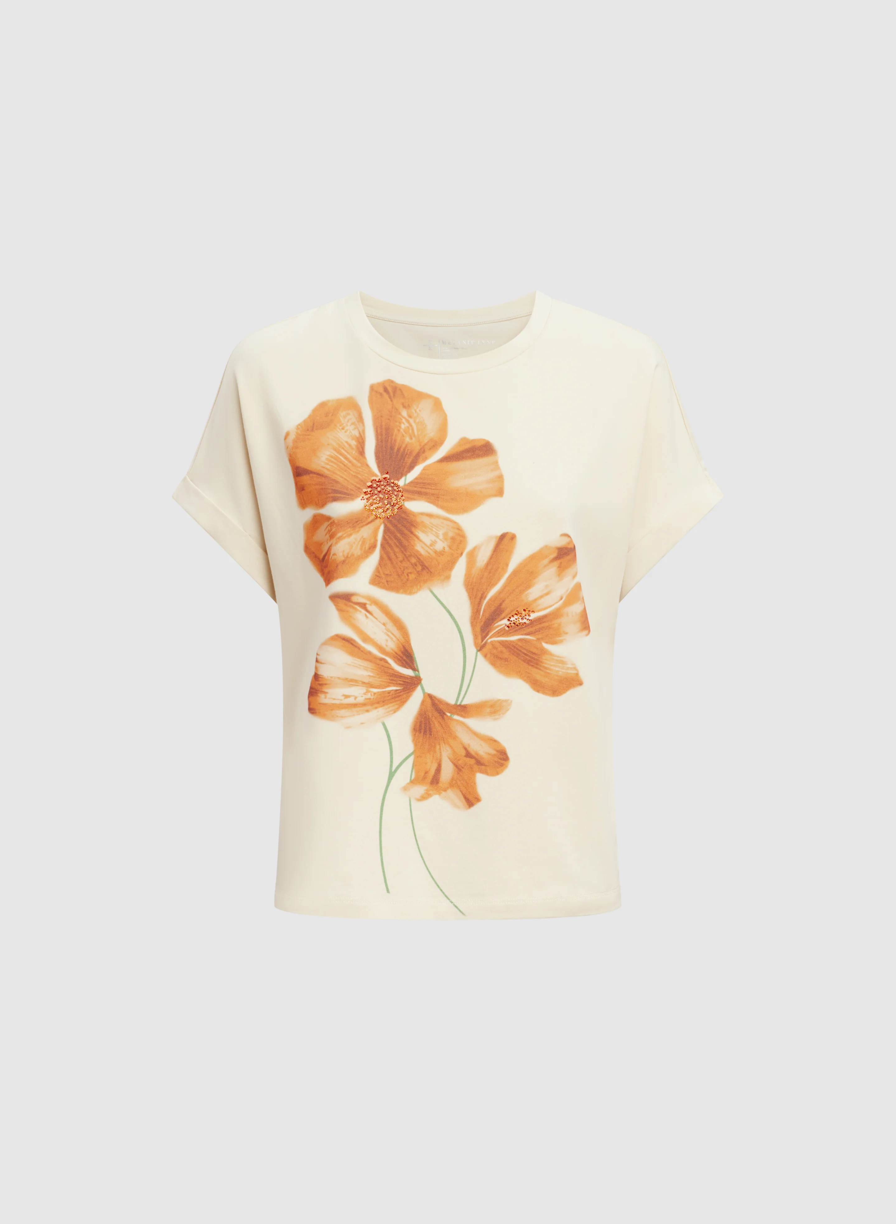 Floral Placement Print T-Shirt - Image 6