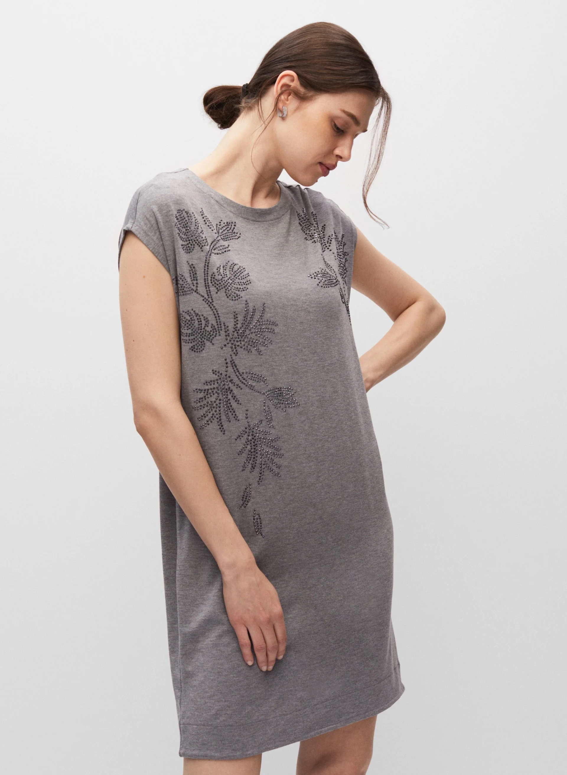 Floral Placement T-Shirt Dress - Image 5