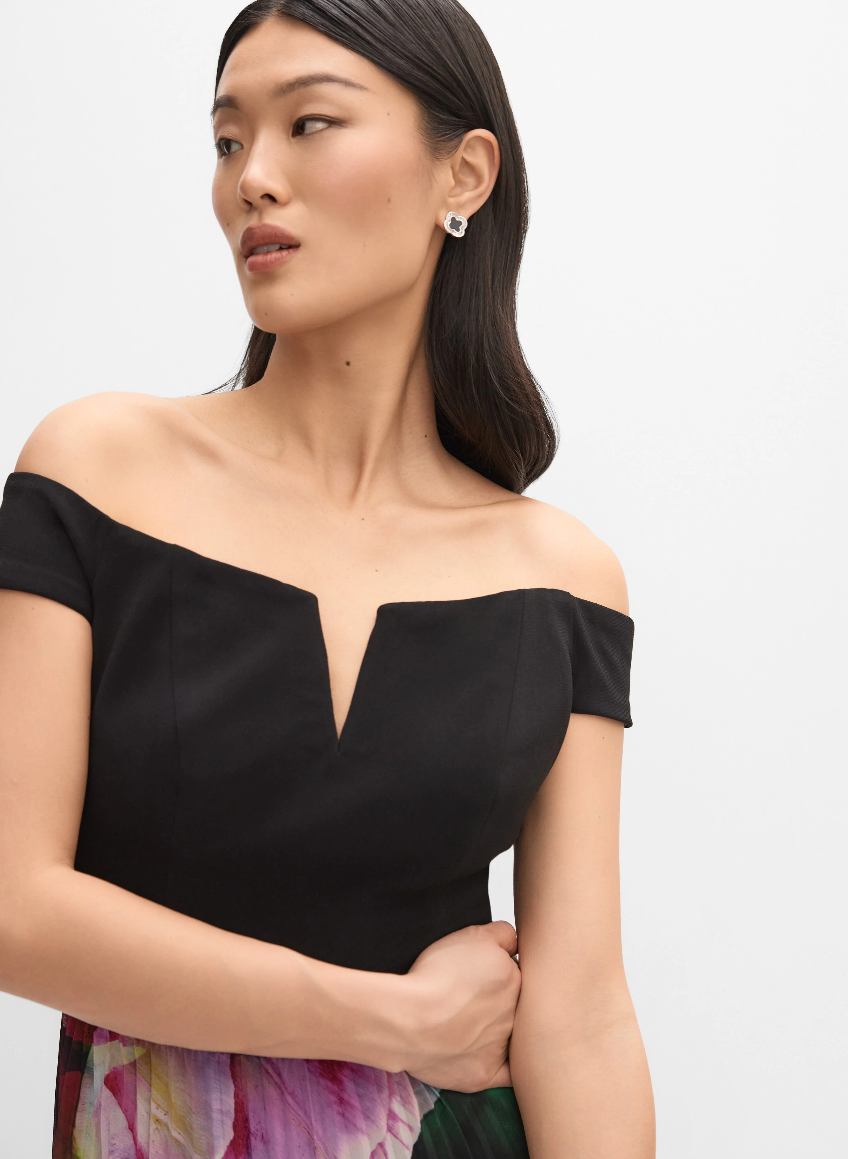 Floral Plissé Dress - Image 2
