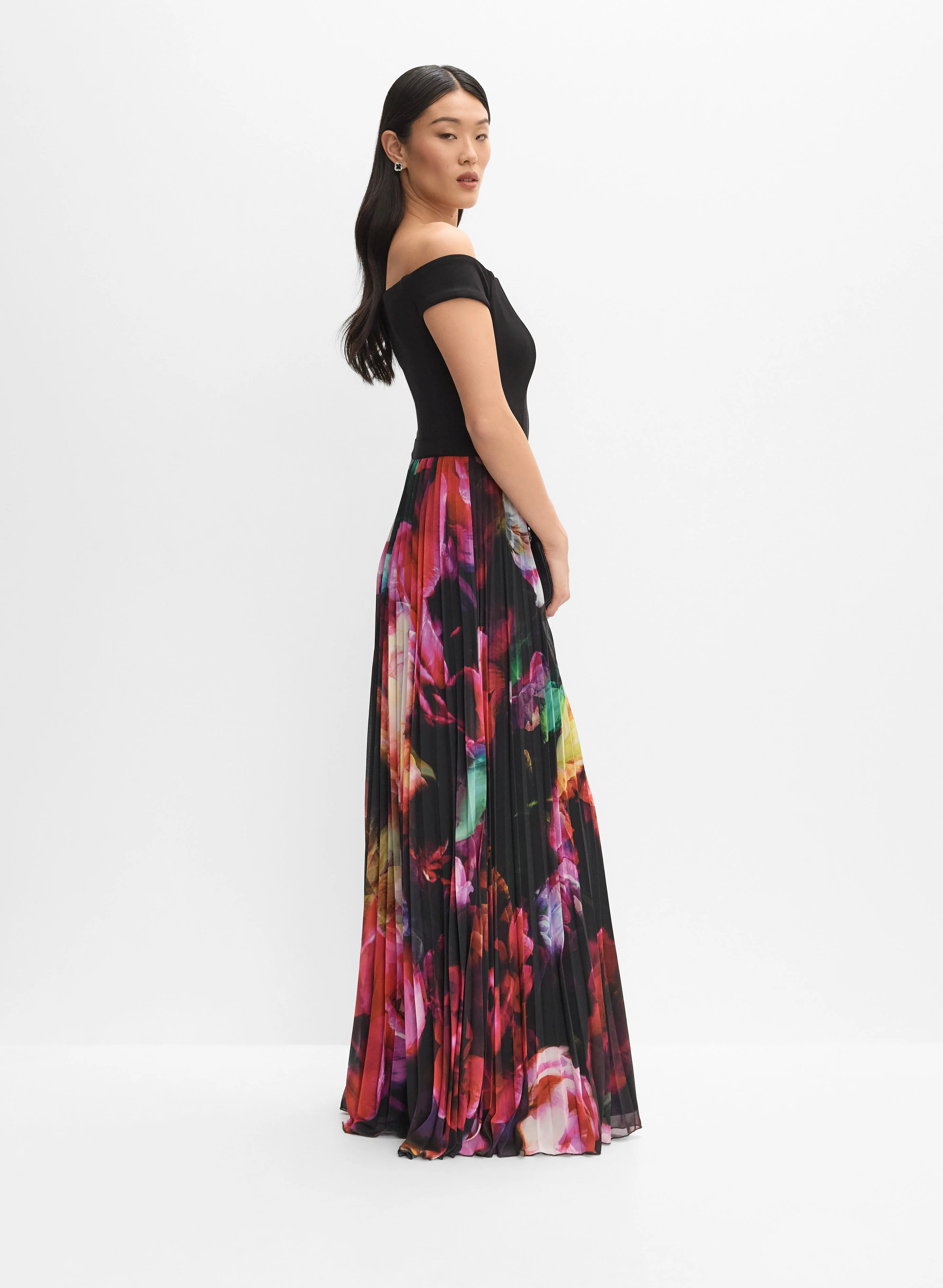 Floral Plissé Dress - Image 3