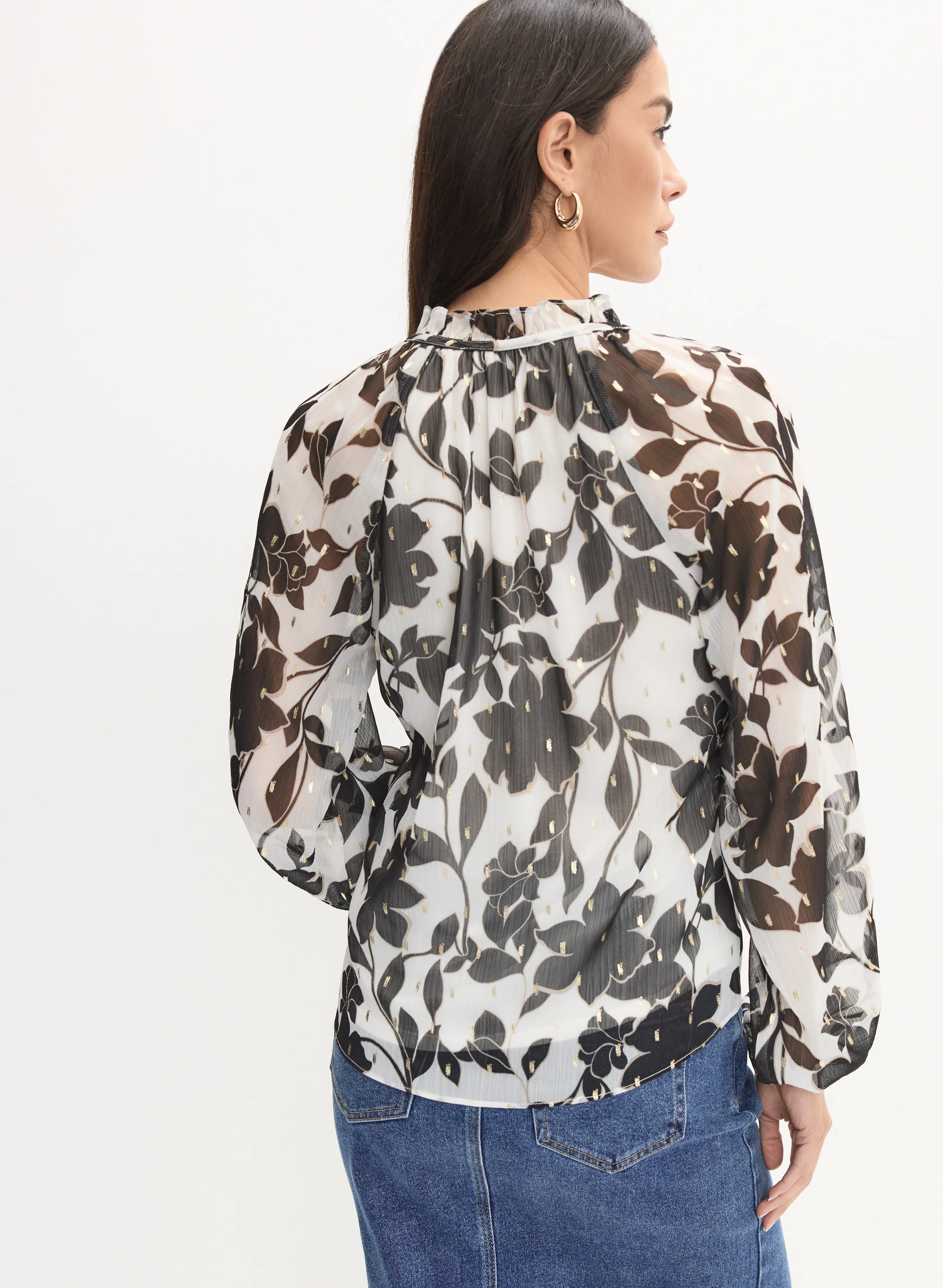Floral Print Blouse - Image 4