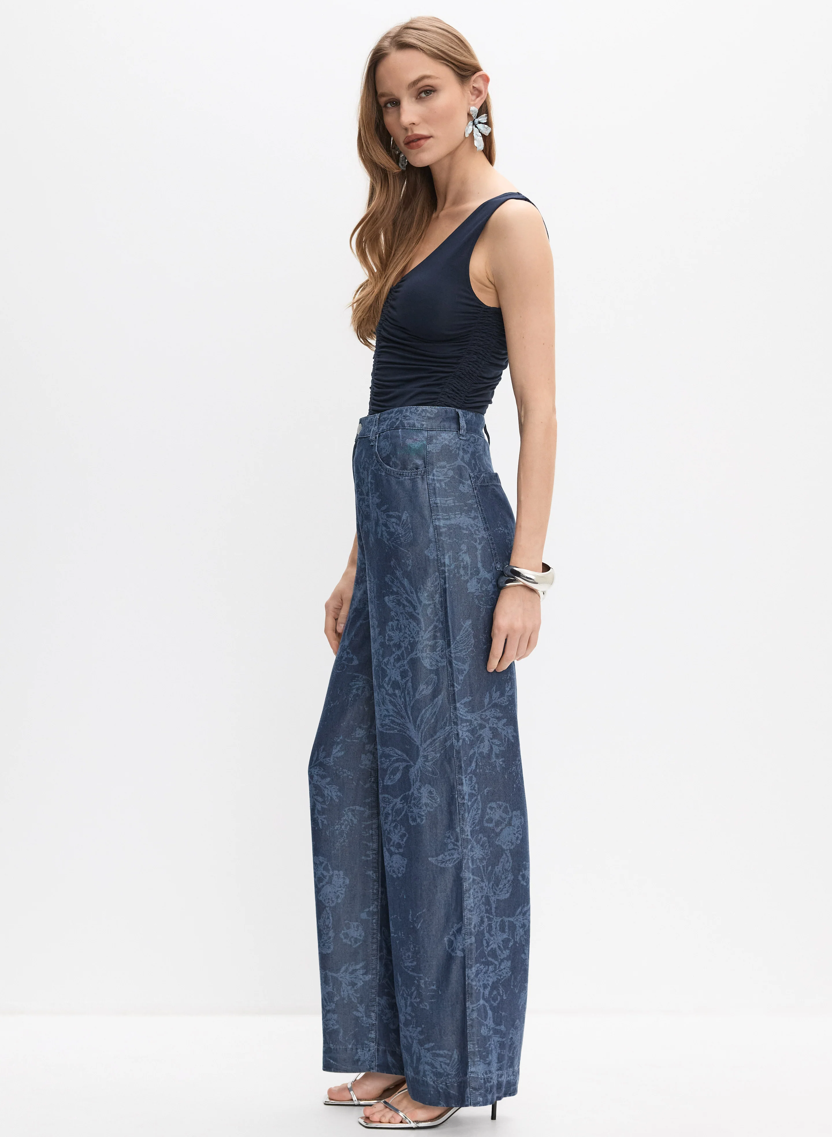 Floral Printed Jeans - Image 2
