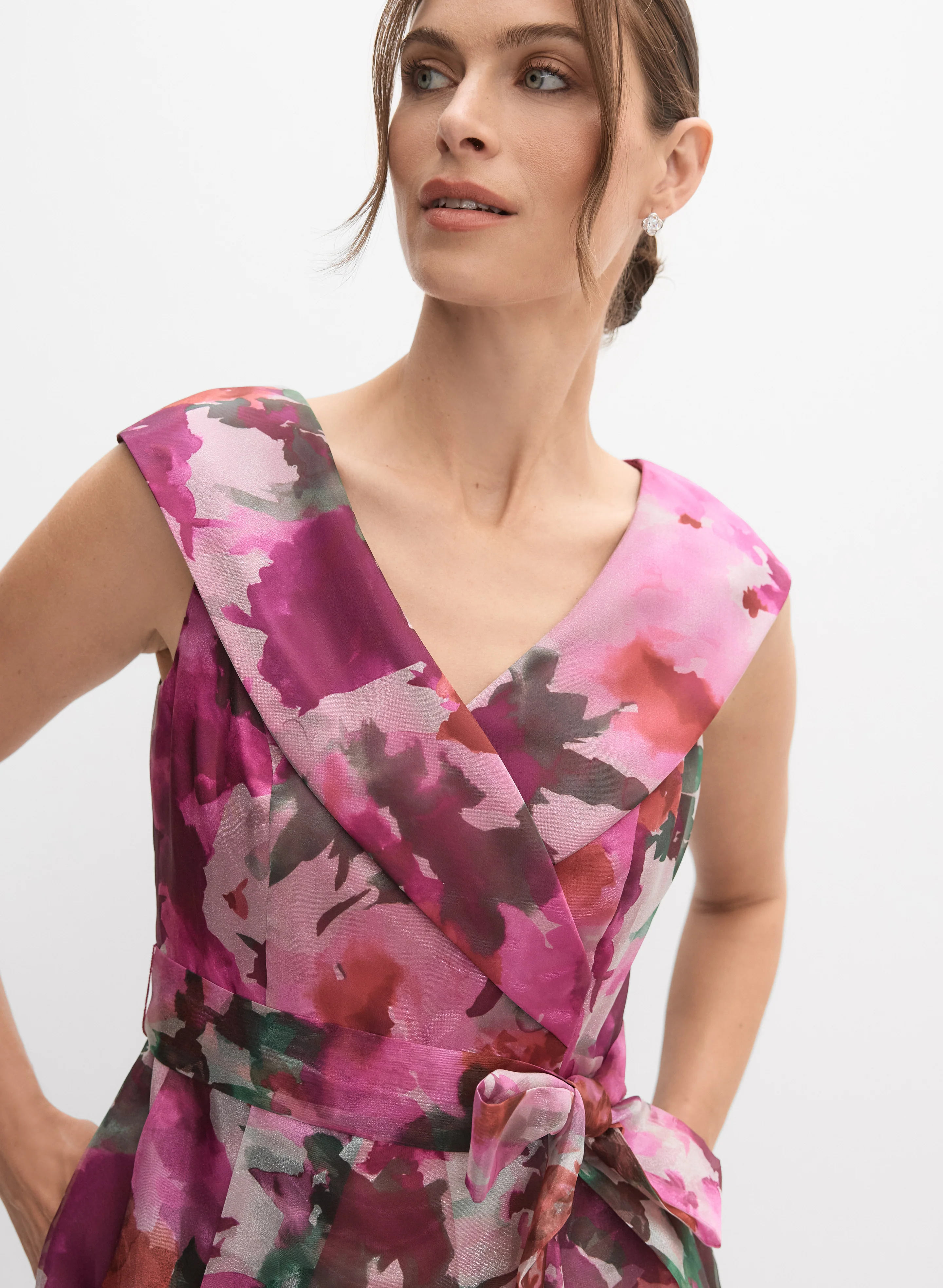 Alex Evenings - Floral Taffeta Dress - Image 3