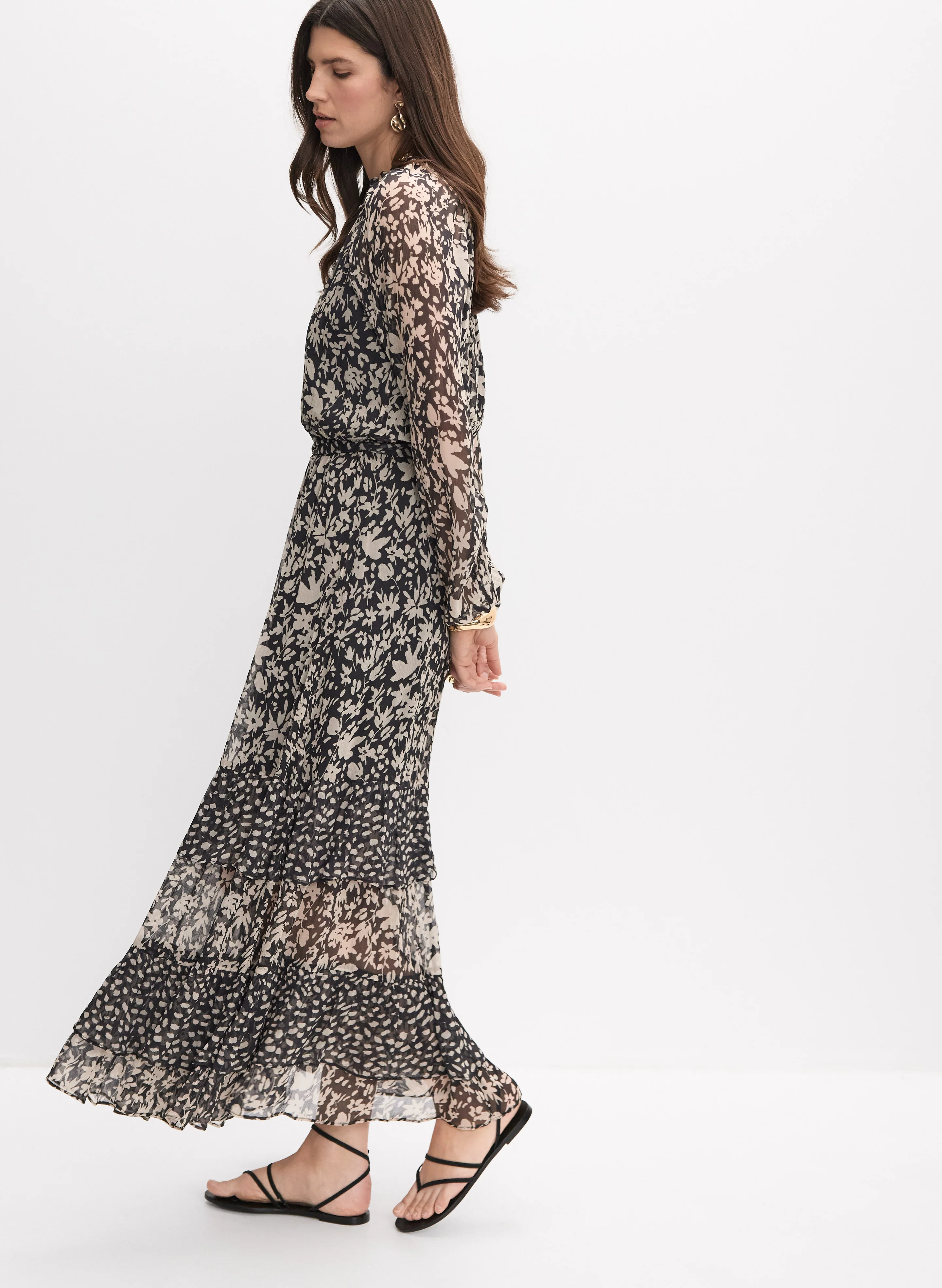 Floral Tiered Maxi Dress - Image 2
