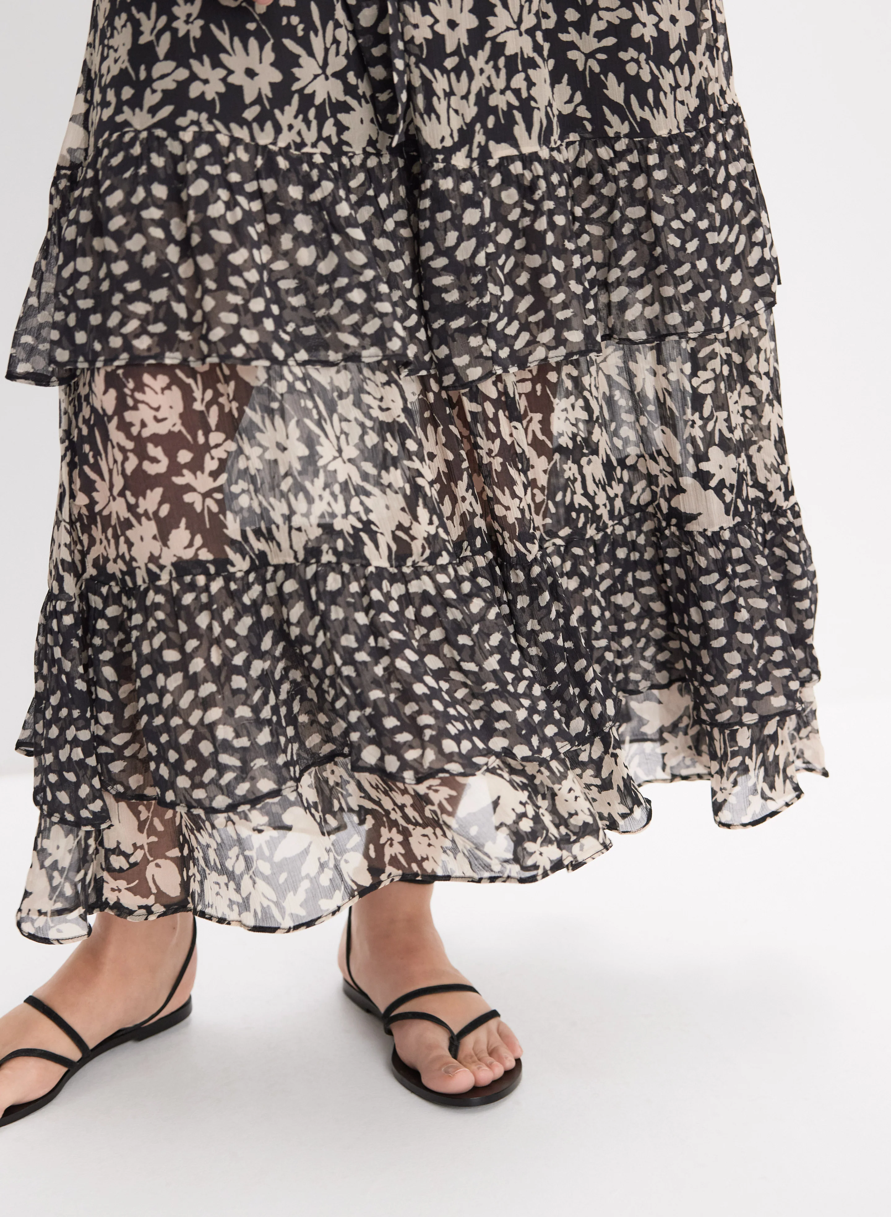 Floral Tiered Maxi Dress - Image 3