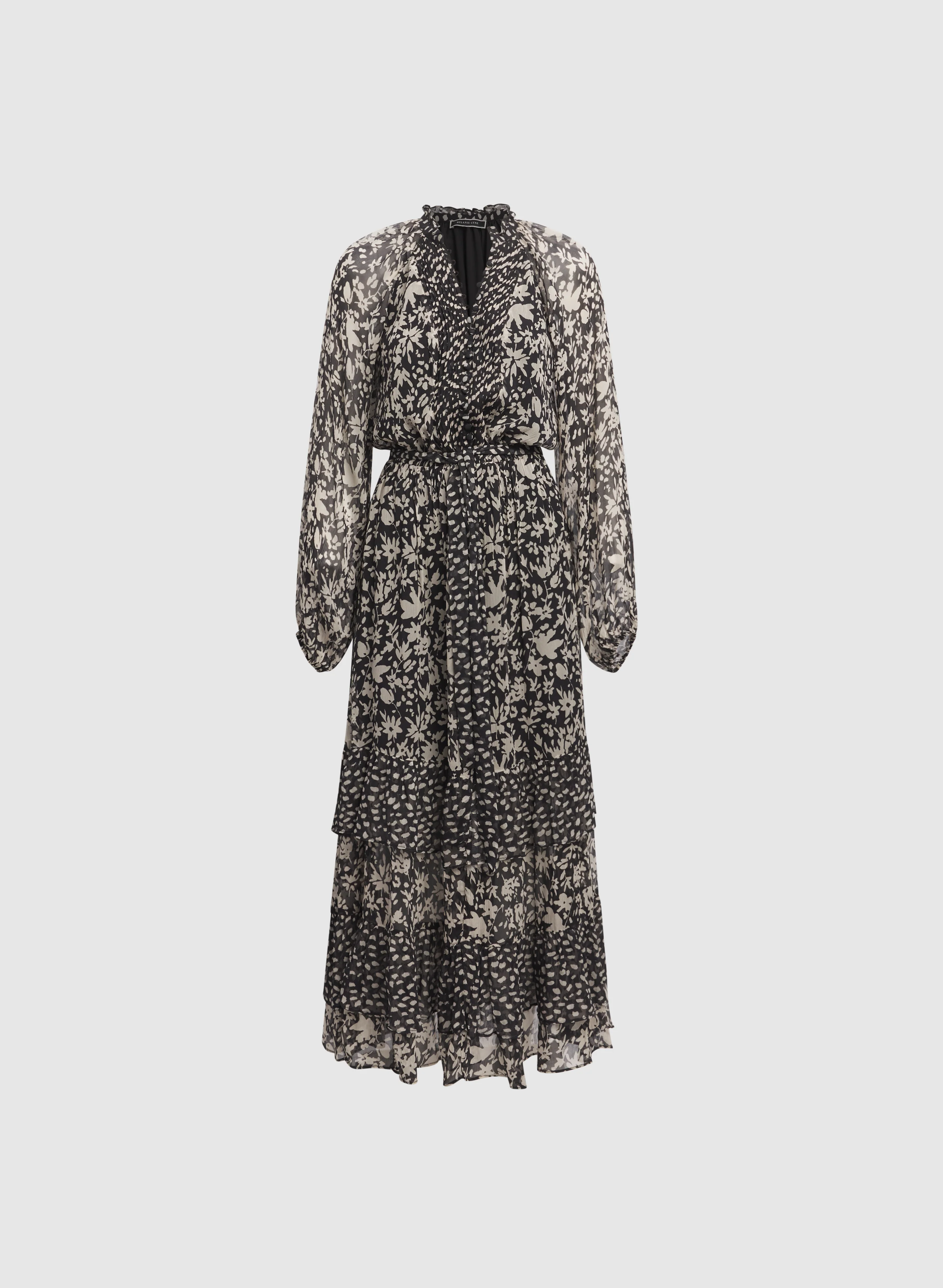 Floral Tiered Maxi Dress - Image 5