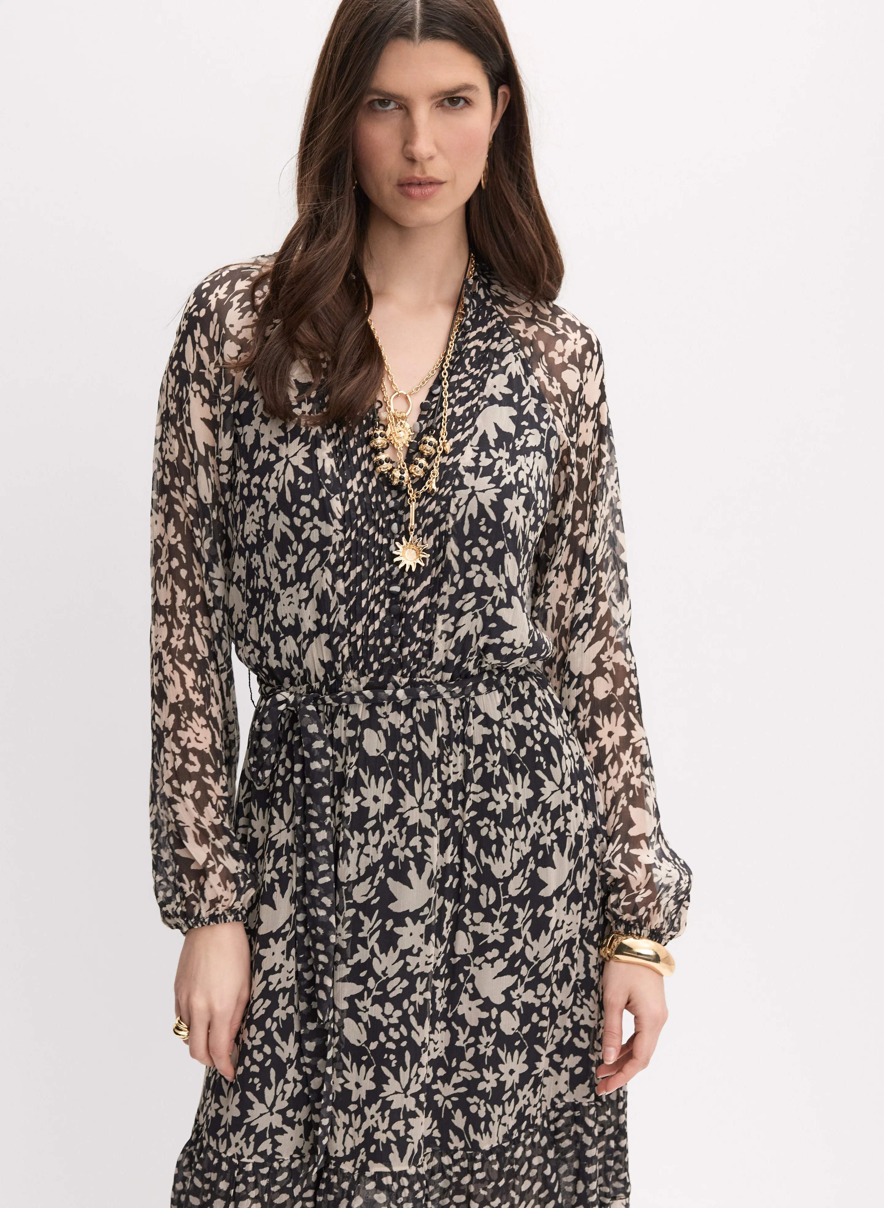Floral Tiered Maxi Dress - Image 7