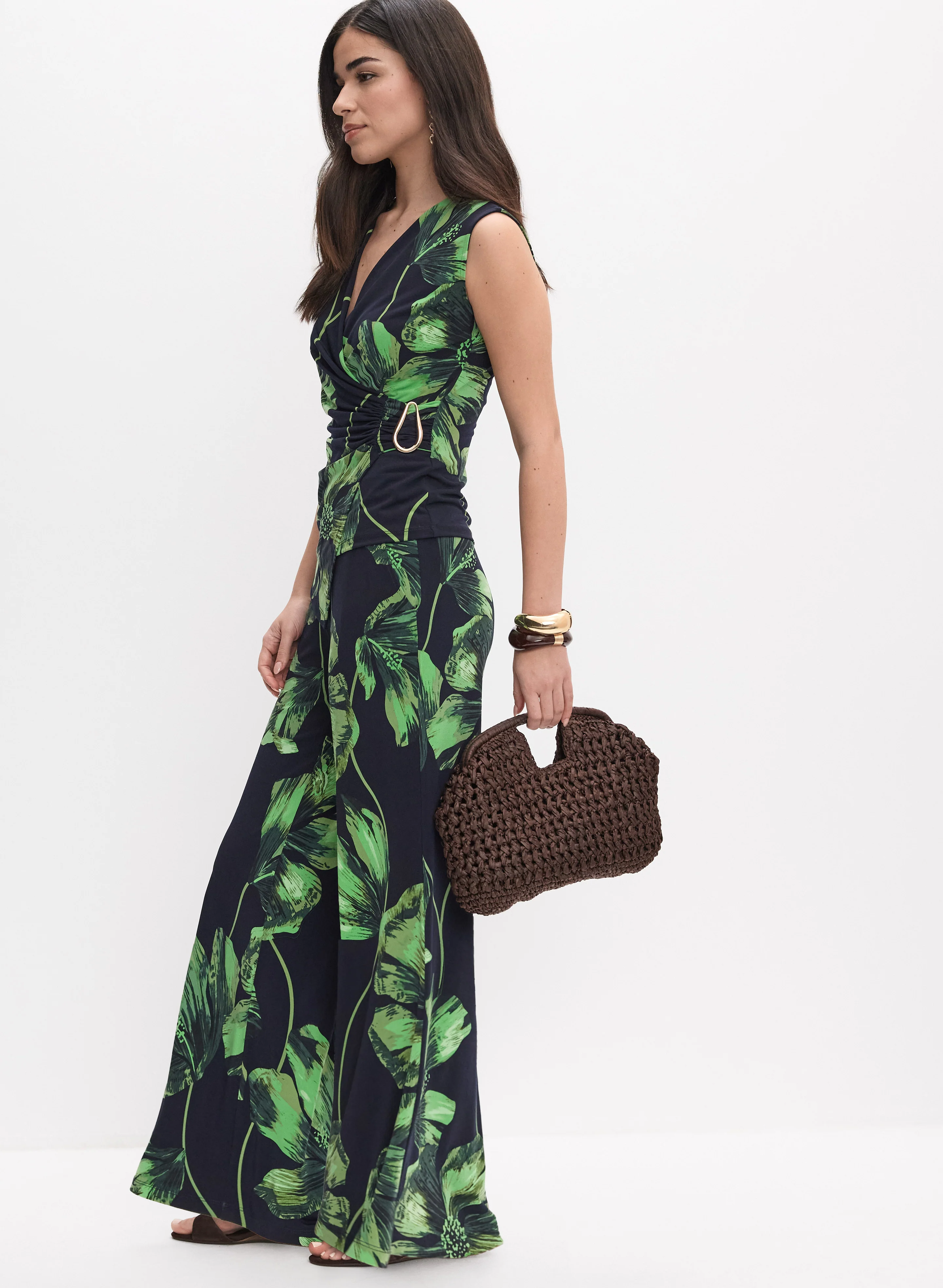 Floral Wide-Leg Pants - Image 3