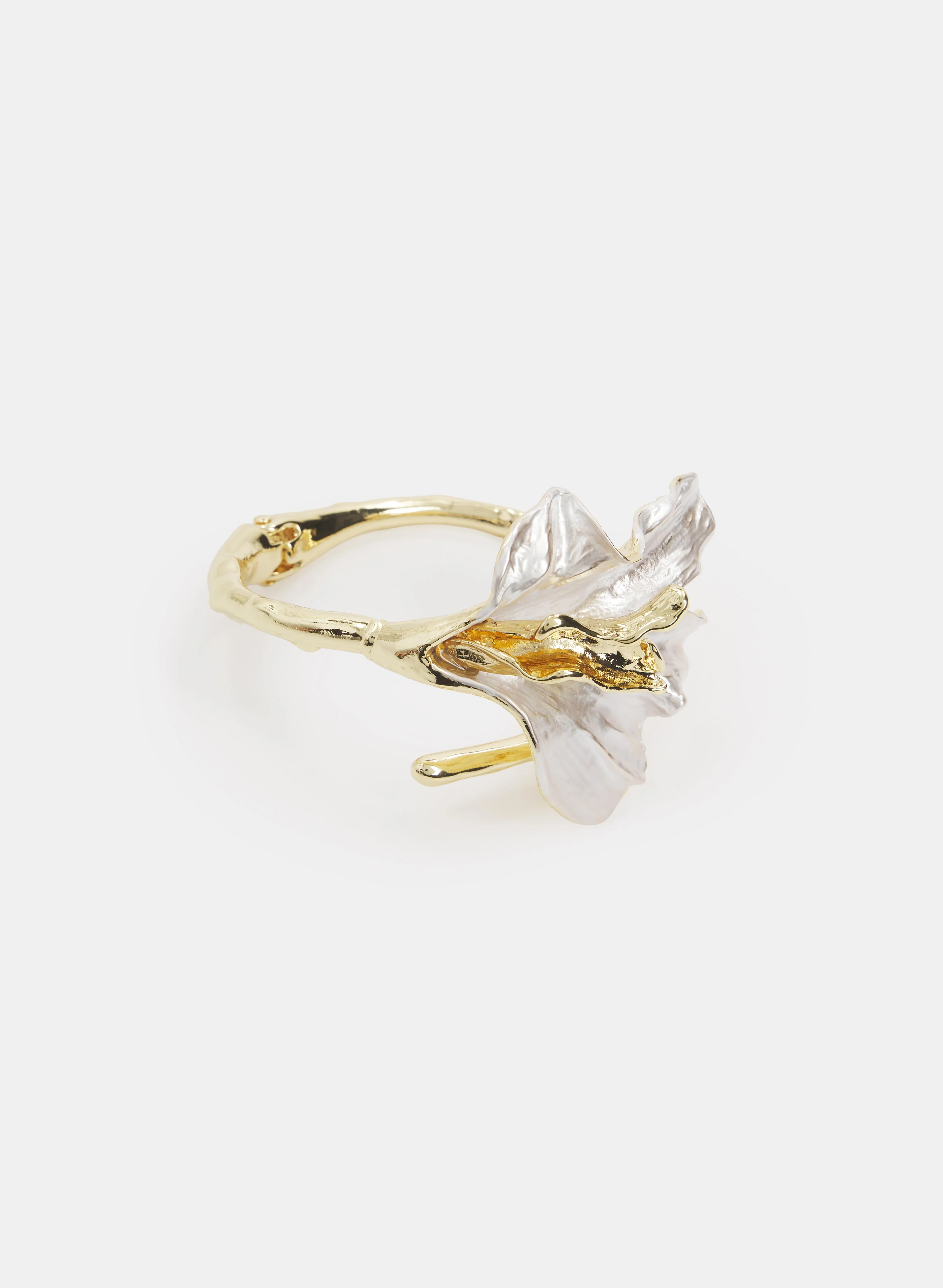 Flower Bangle Bracelet