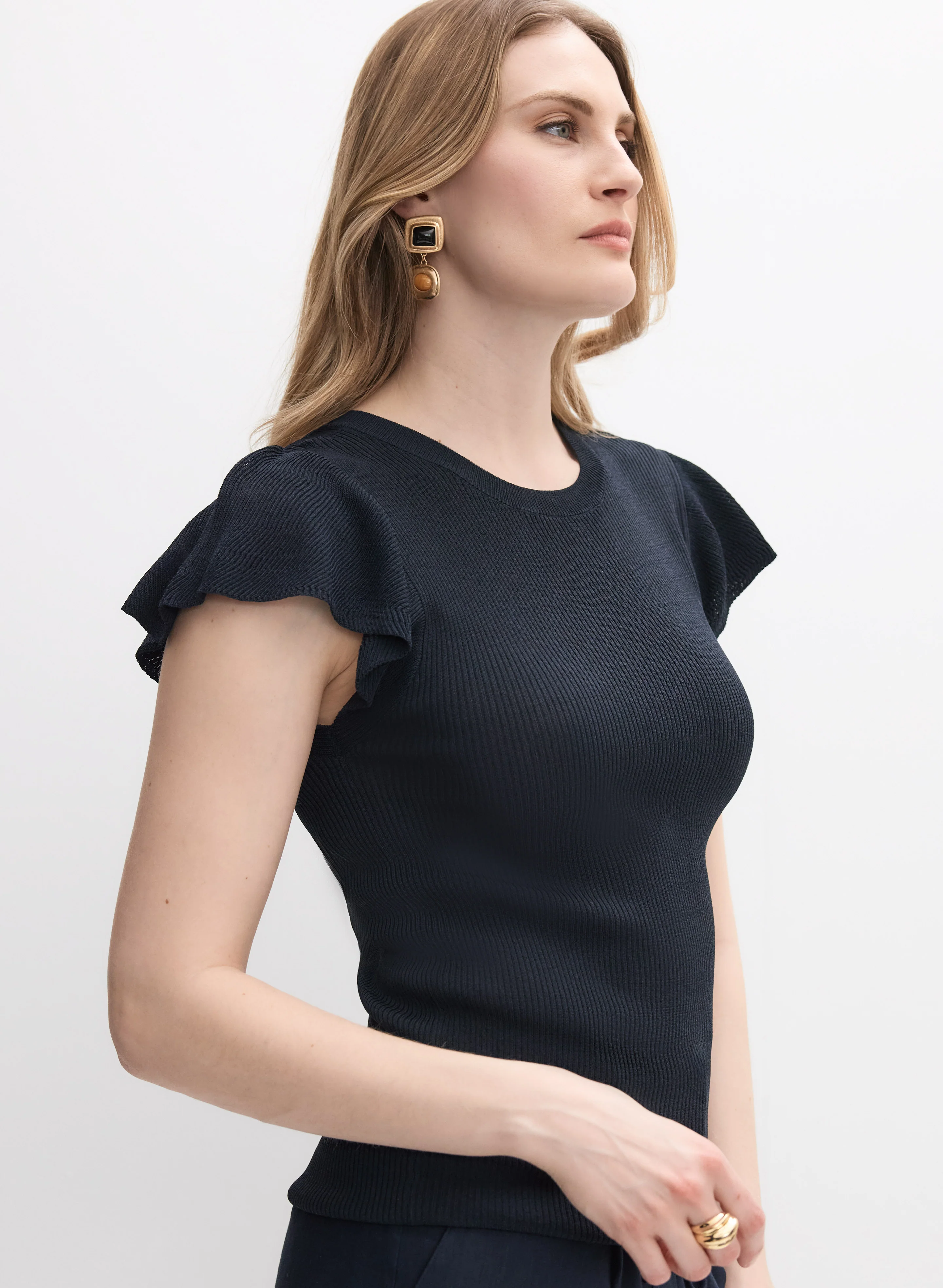 Flutter Sleeve Pullover - Image 5